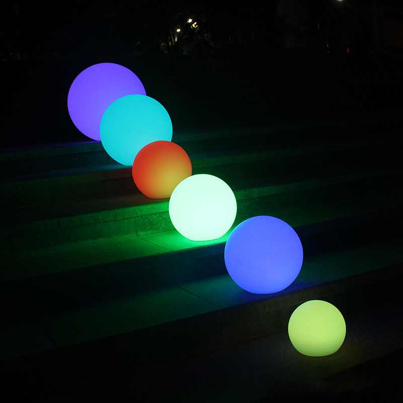 Oplaadbare LED Tuinbol met Afstandsbediening 16 Kleuren Sfeerverlichting voor Tuin Terras en Outdoor Decoratie | Sansoti