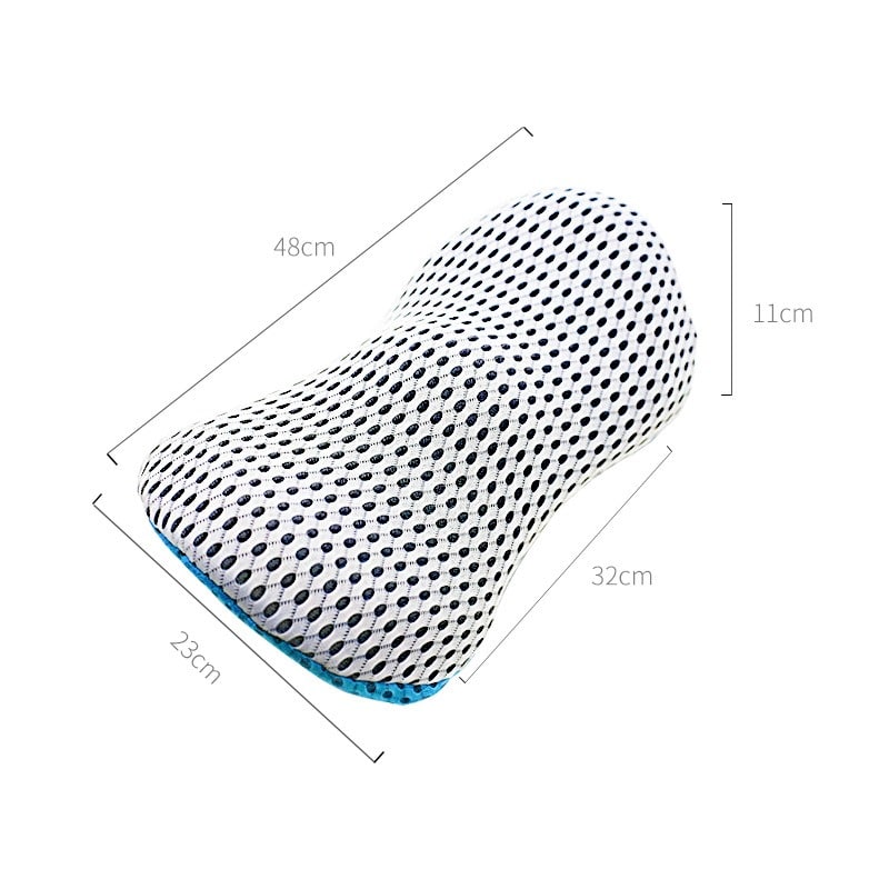 Orthopedisch Lendenkussen Memory Foam Rugsteun Bureau Auto Thuis Grijs Zwart Blauw Groen Ergonomisch | Sansoti