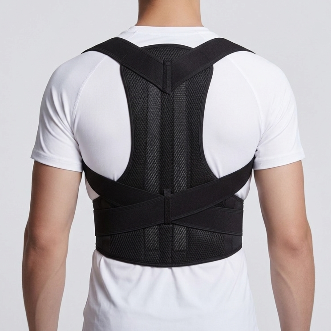 Adjustable Posture Correction Brace for the Back and Shoulders with Lumbar Support Breathable Comfort Posture Support | Sansoti