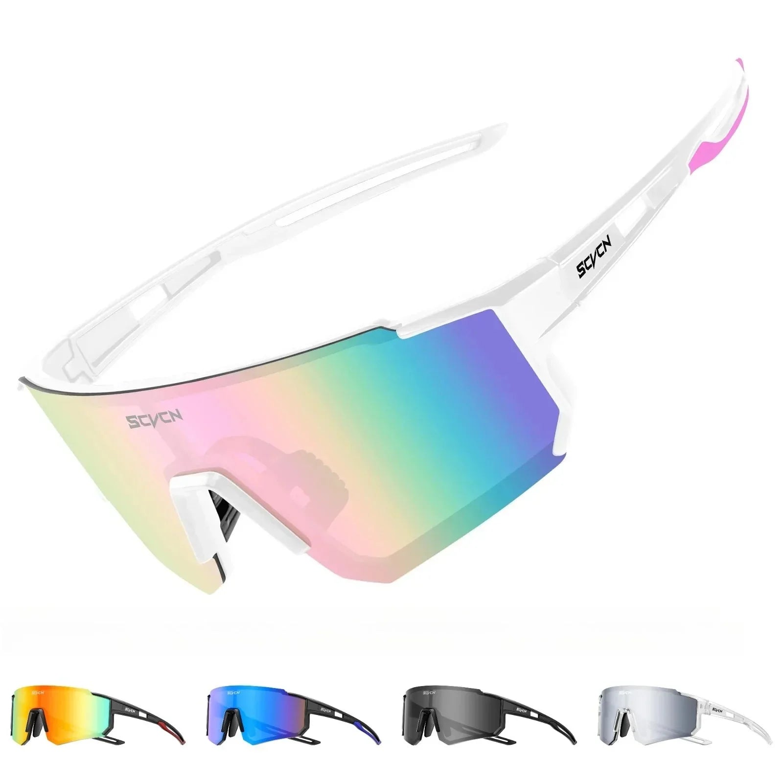 Sportbril UV400 Bescherming Lichtgewicht Frame Fietsen Outdoor | Sansoti