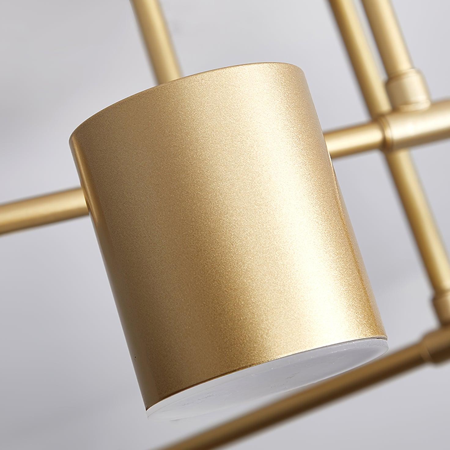 Sputnik Plafondlamp 6-armen LED Metalen Frame Ø57cm Goud Zwart Wit 36W dimbaar Mid-Century Scandinavische eetkamer woonkamer entree modern design | Sansoti