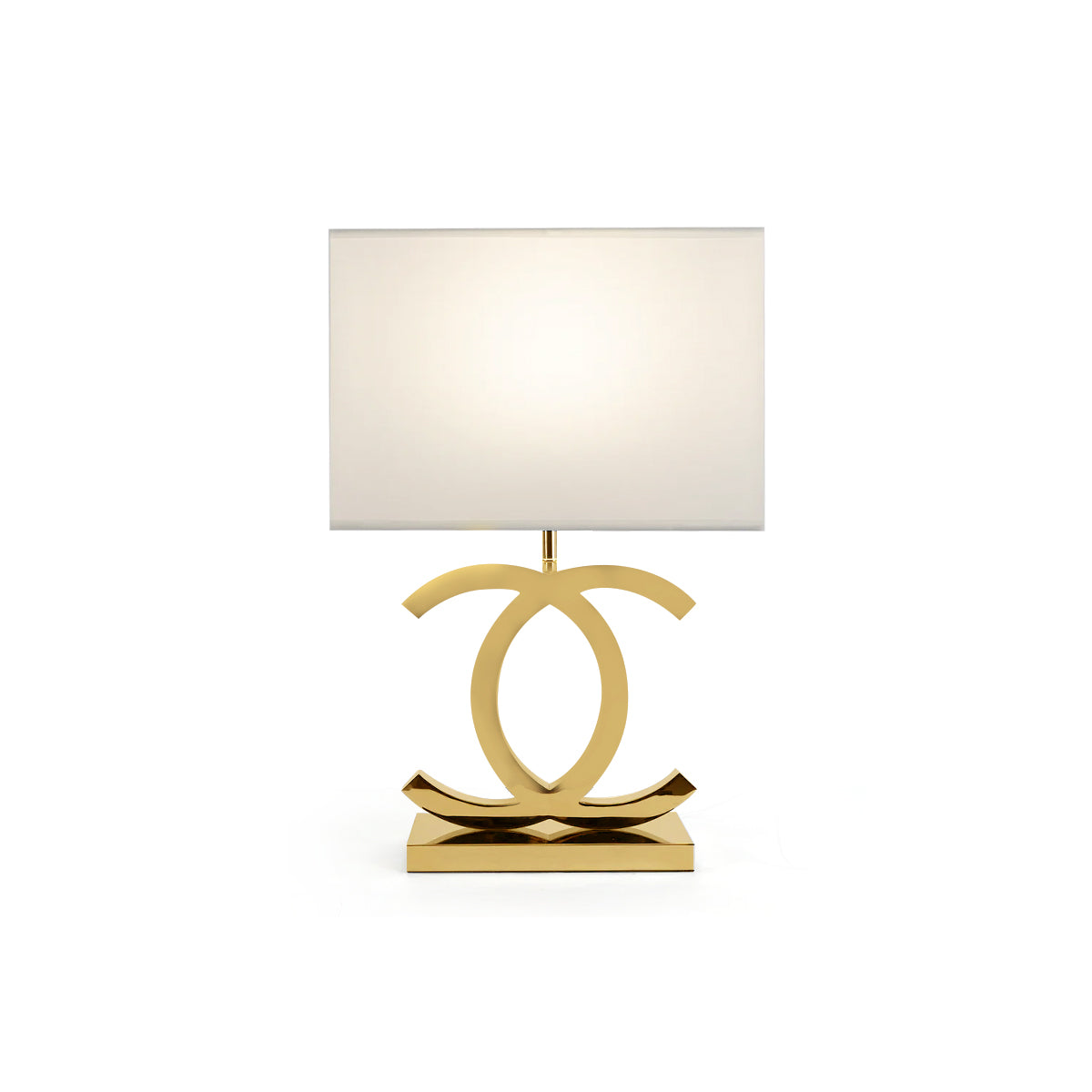 Roestvrij Stalen Tafellamp met Stoffen Kap – Luxe Designlamp Goud/Chroom met Zwart/Wit – E26/E27 Fitting – Ø36.5×H62cm | Sansoti
