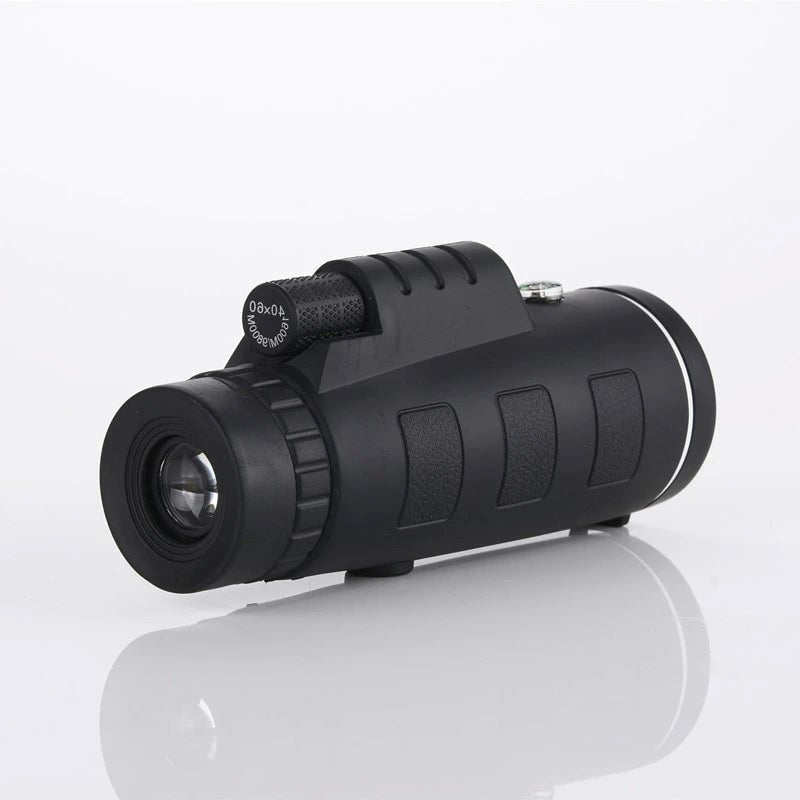 Monoculair Telescoop 10x Vergroting met Smartphonehouder | Compact Outdoorverrekijker HD Optiek Natuur | Sansoti