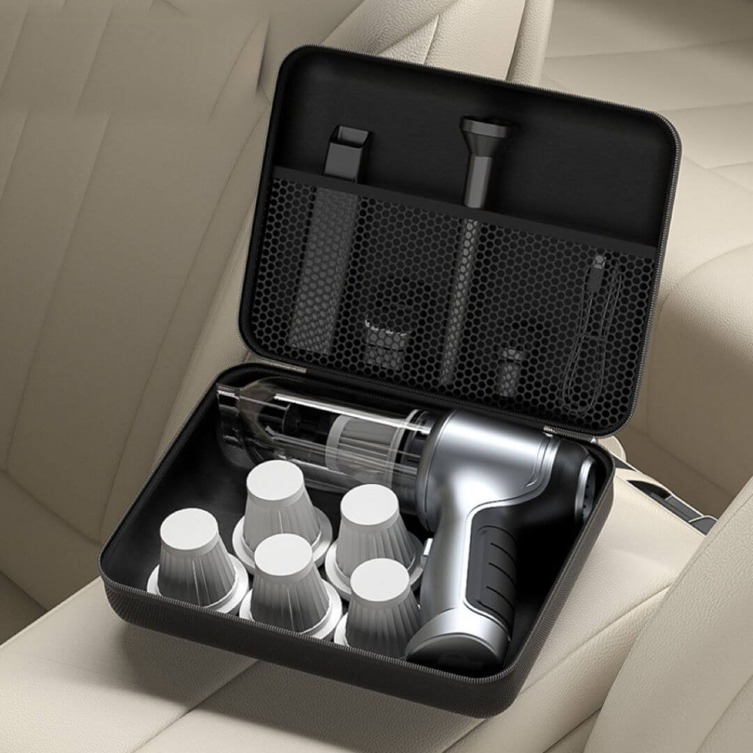 Draadloze Handstofzuiger met 2-in-1 Zuig- en Blaasfunctie – Compacte Huishoudstofzuiger met HEPA-Filter en Geluidsreductie | Sansoti