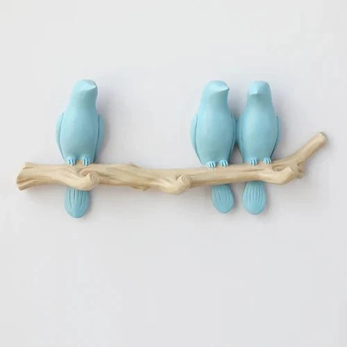 Decoratieve Wandkapstok met Vogelmotief – Stijlvol Harsontwerp voor Hal & Slaapkamer | Sansoti