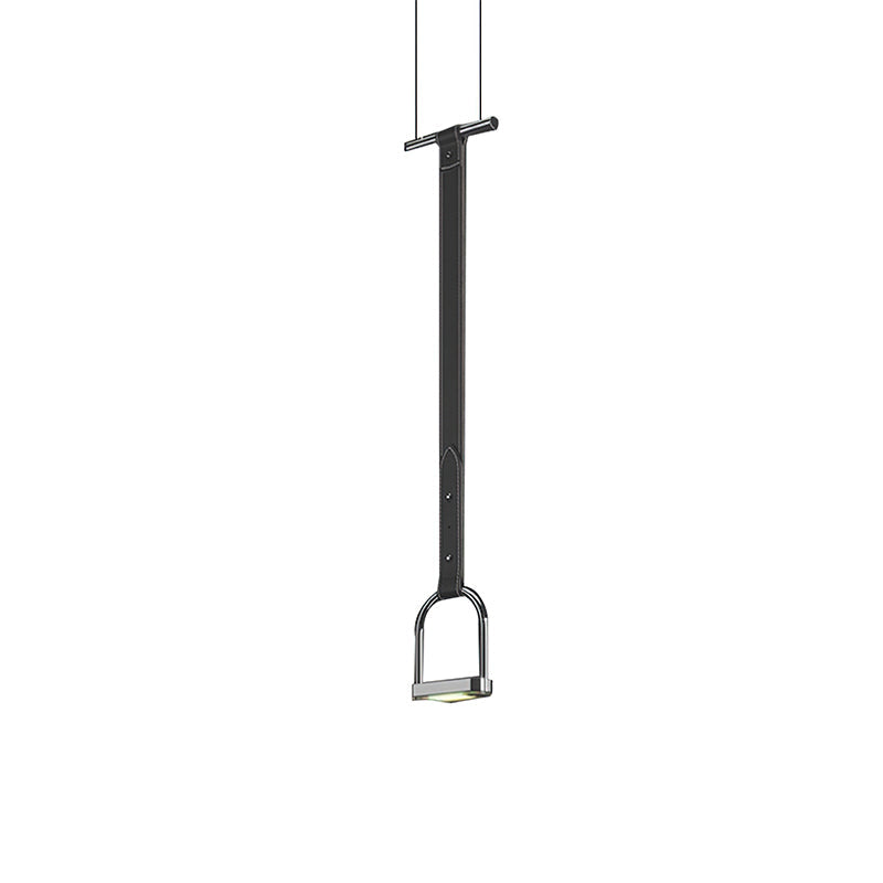 Hanglampen met Leren Riemen Industrieel Design Rustiek Metaal Nikkel voor Eetkamer Keukeneiland | Sansoti