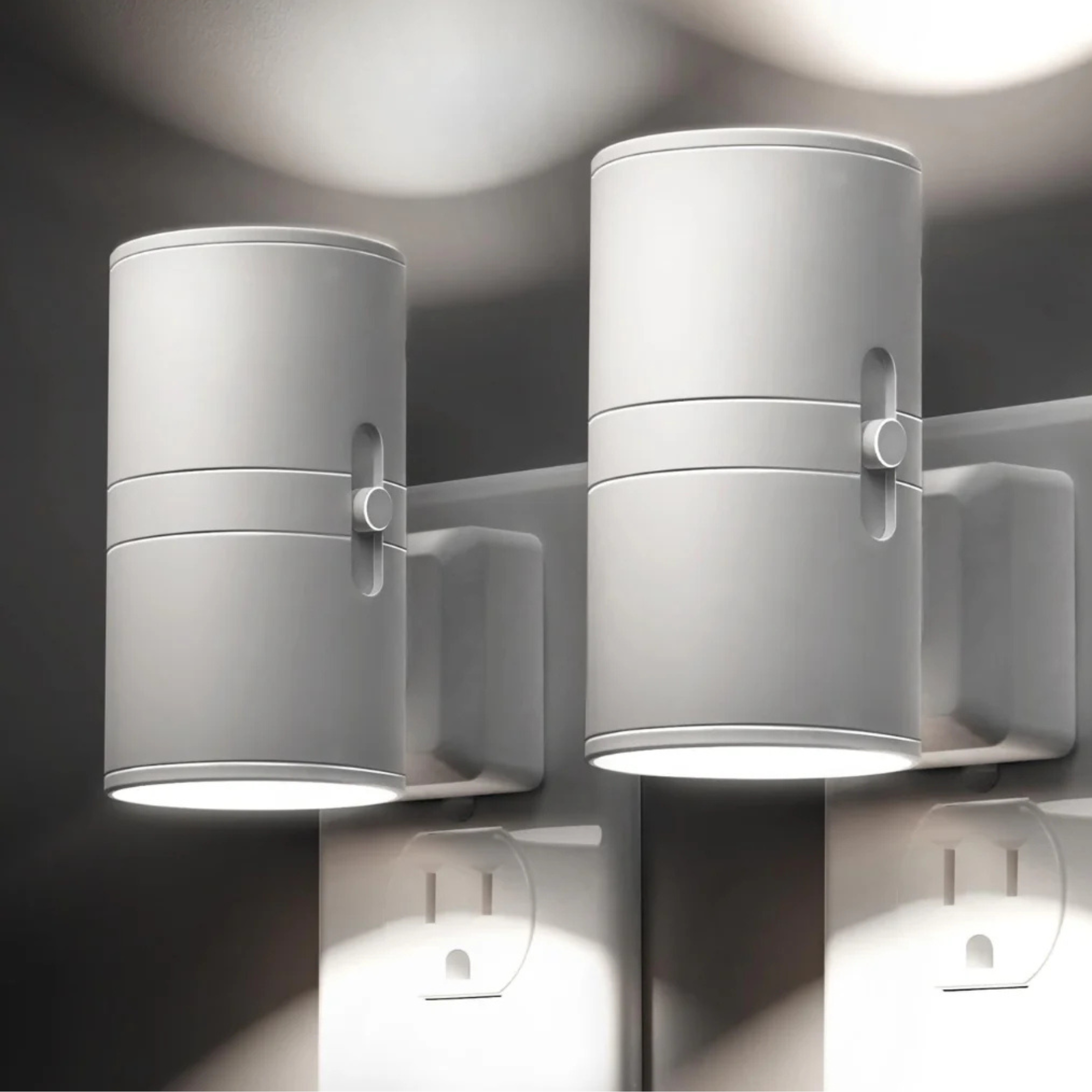 Veilleuse Bauhaus à intensité variable avec capteur jour-nuit, applique murale à lumière LED chaude pour chambre, entrée et salle de bains, économe en énergie | Sansoti