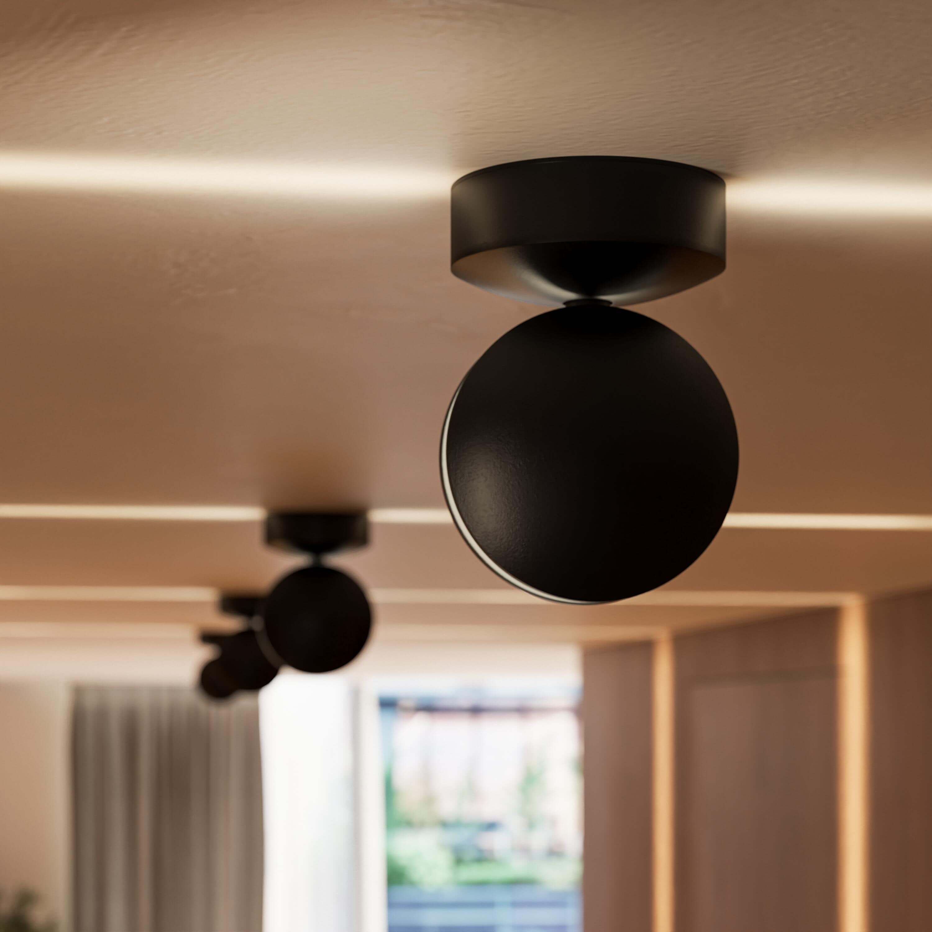 360° drehbare quadratische LED-Wandleuchte mit Lichteffekt, warmweiß, aus mattem Aluminium, modernes Design, Wandbeleuchtung | Sansoti