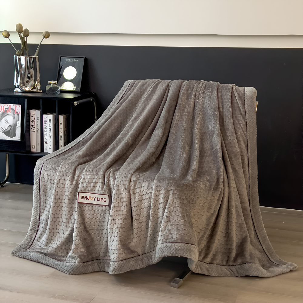 Fleece Deken Plaid Zacht Warm Patchwork Winter 300-350g M2 | Sansoti