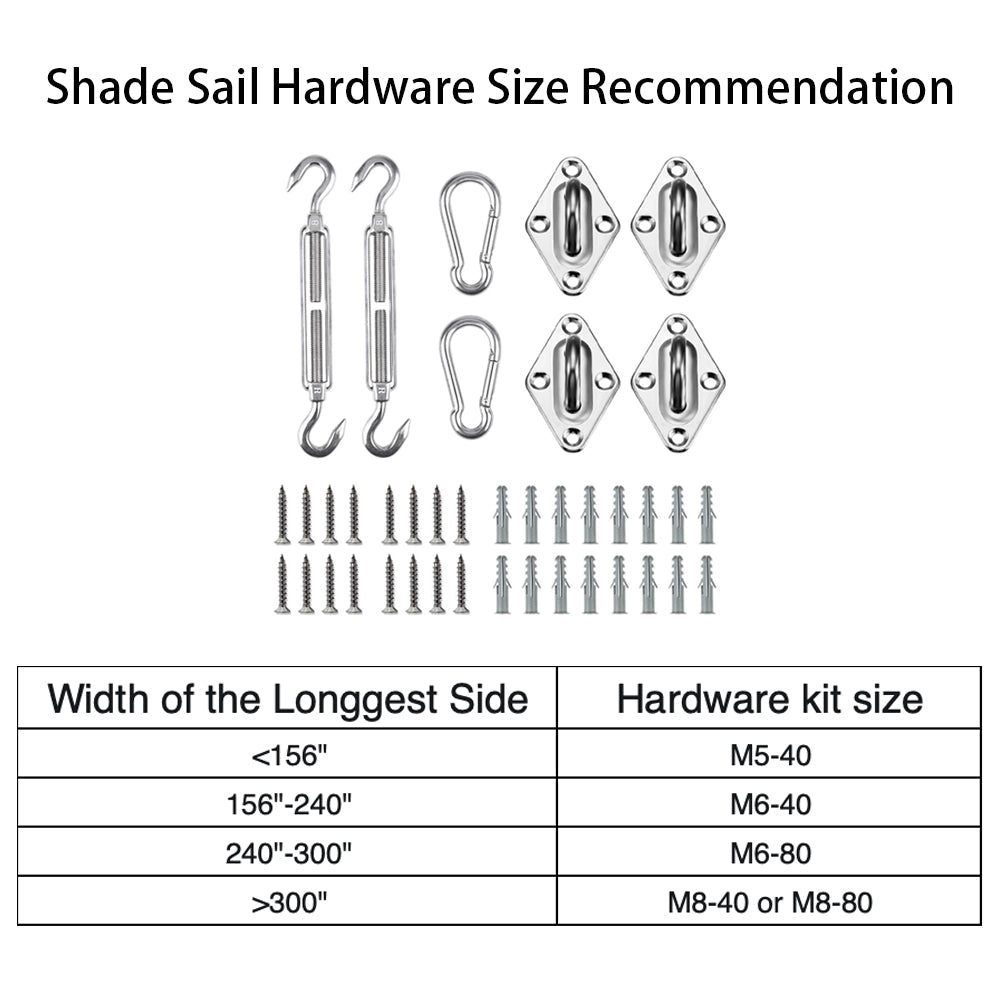 Rectangular Waterproof Shade Sail for Patio Garden and Pool | Sansoti
