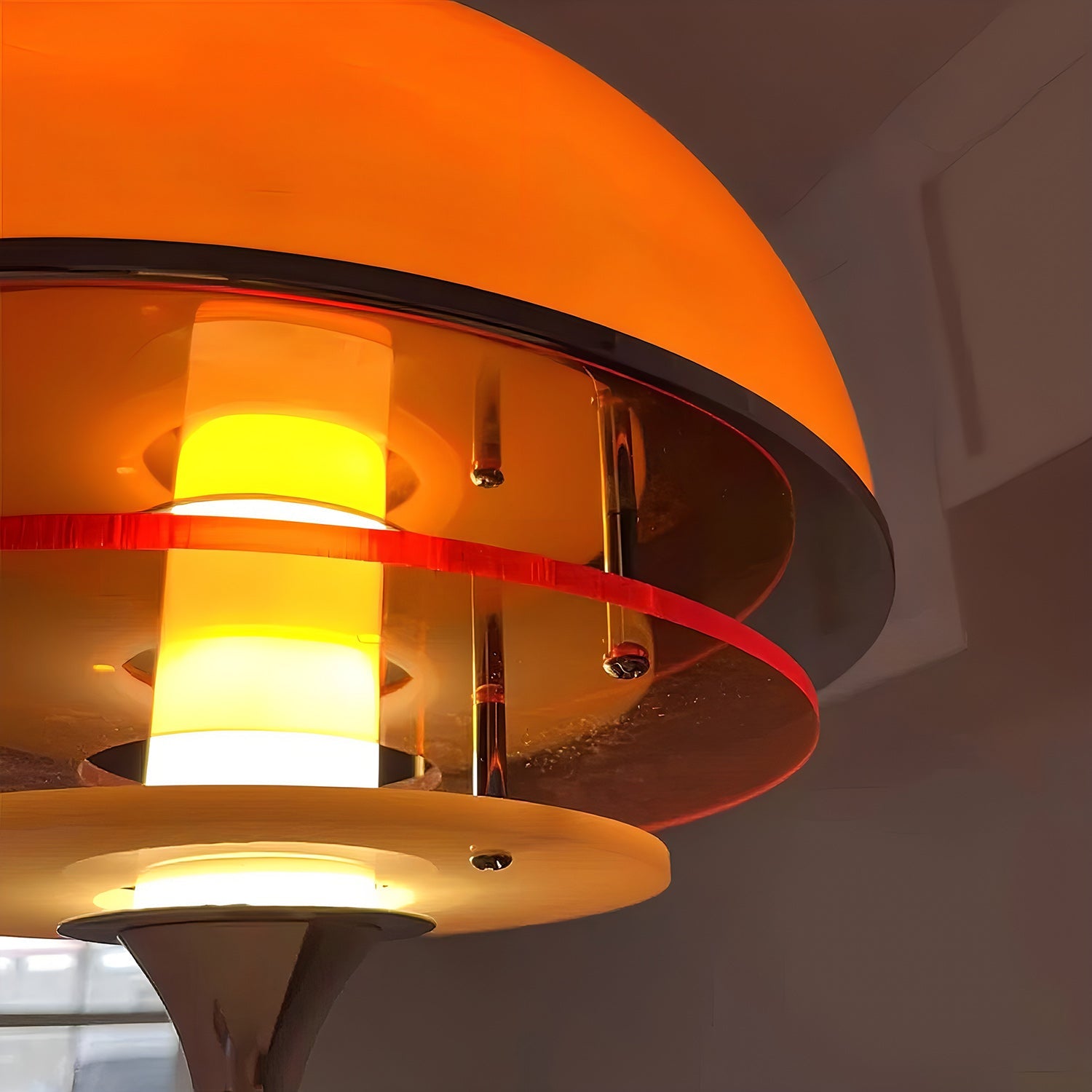 Bauhaus Tafellamp met Acryldiscs Oranje of Wit | Sansoti