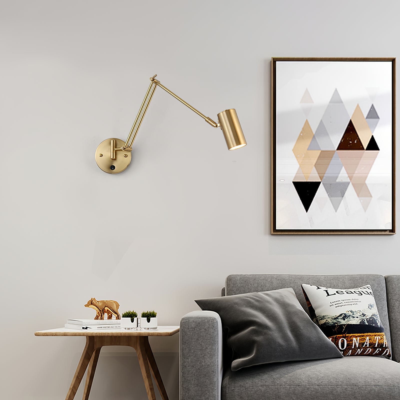 Verstelbare Wandlamp Zwenkarm Industrieel IJzer Modern Design E26/E27 Fitting Muurbediening Leeslamp Slaapkamer | Sansoti