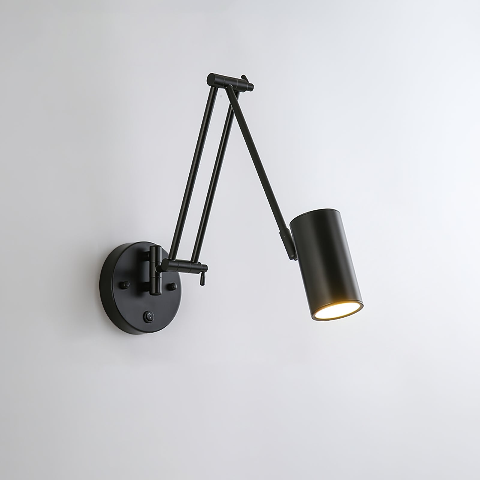 Verstelbare Wandlamp Zwenkarm Industrieel IJzer Modern Design E26/E27 Fitting Muurbediening Leeslamp Slaapkamer | Sansoti