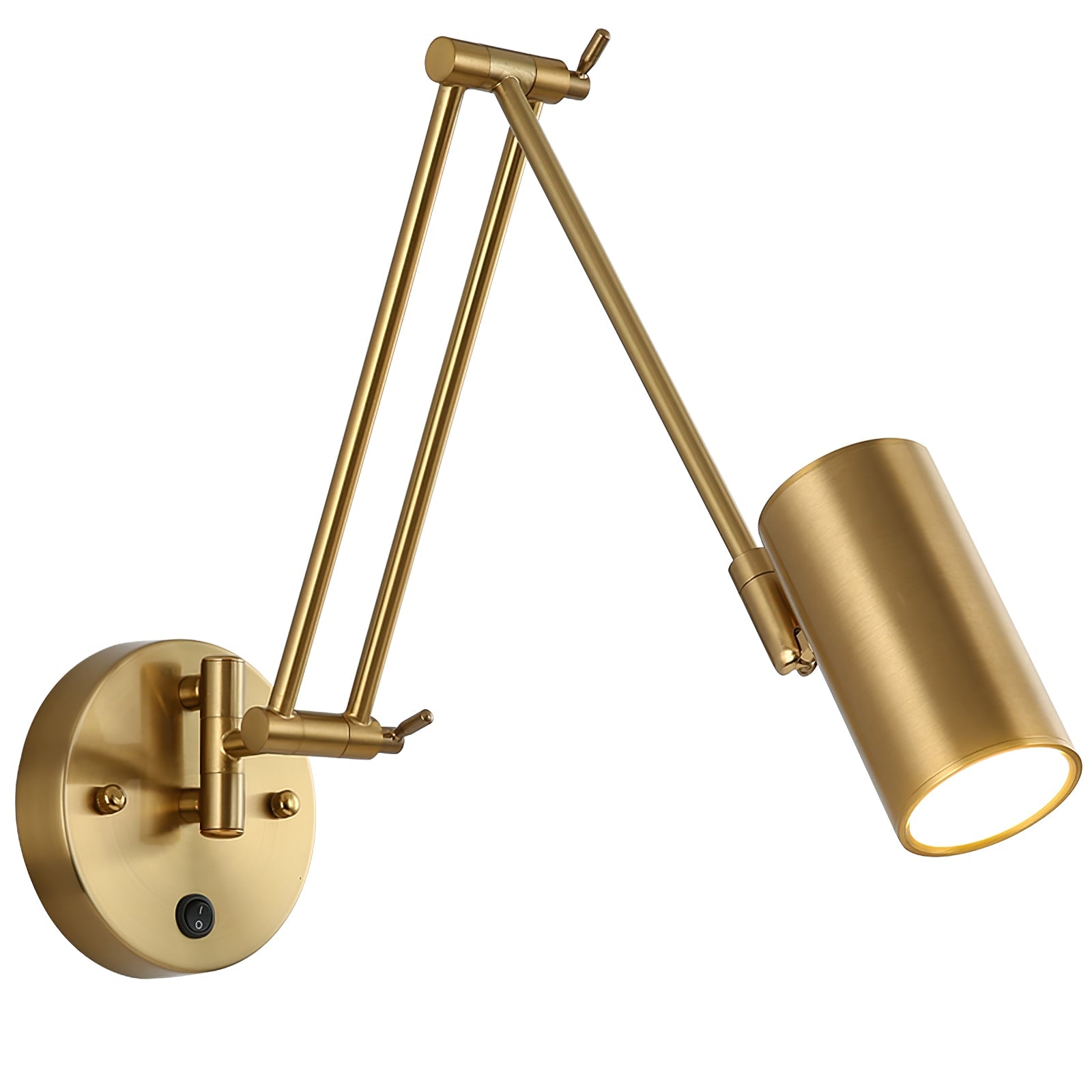 Verstelbare Wandlamp Zwenkarm Industrieel IJzer Modern Design E26/E27 Fitting Muurbediening Leeslamp Slaapkamer | Sansoti