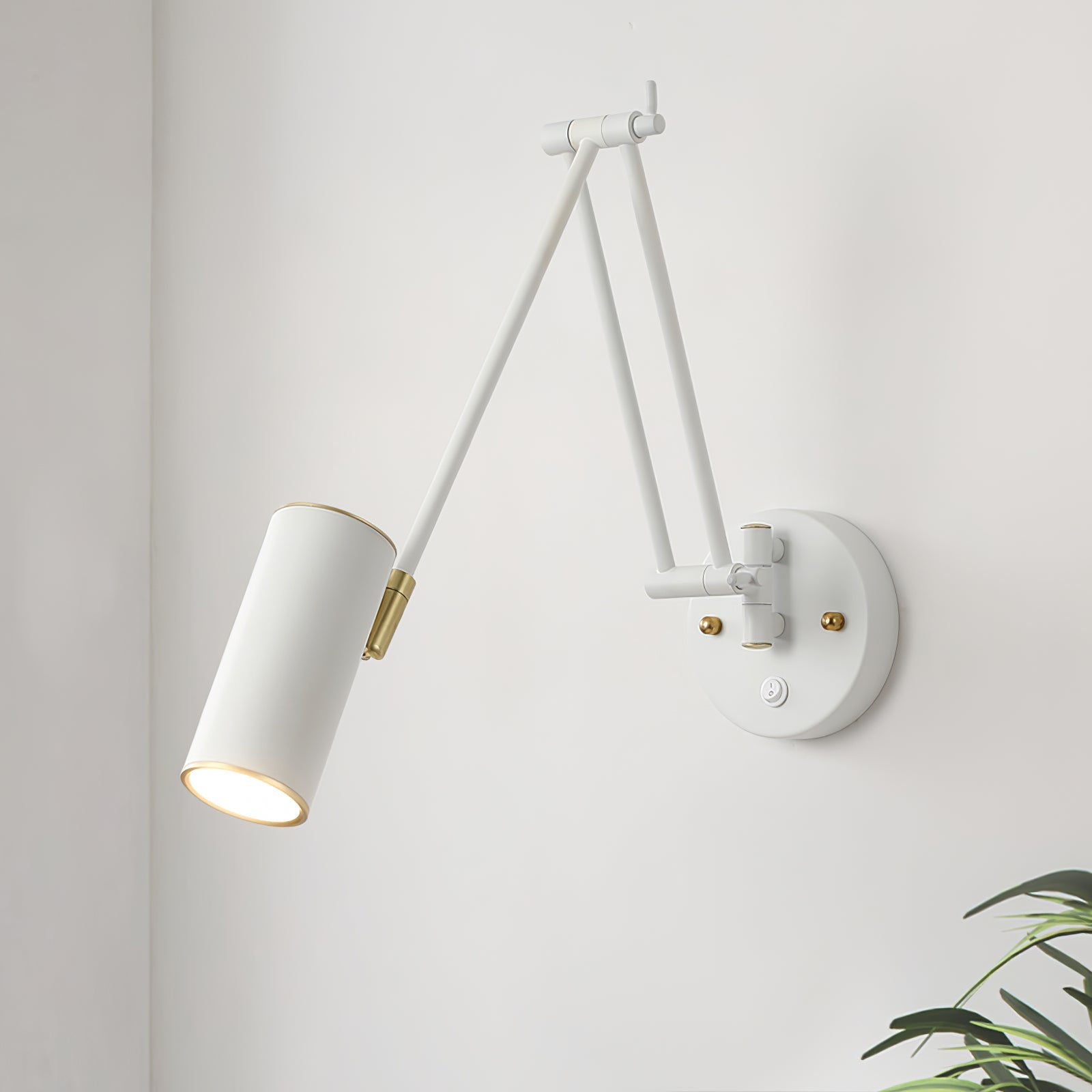 Verstelbare Wandlamp Zwenkarm Industrieel IJzer Modern Design E26/E27 Fitting Muurbediening Leeslamp Slaapkamer | Sansoti