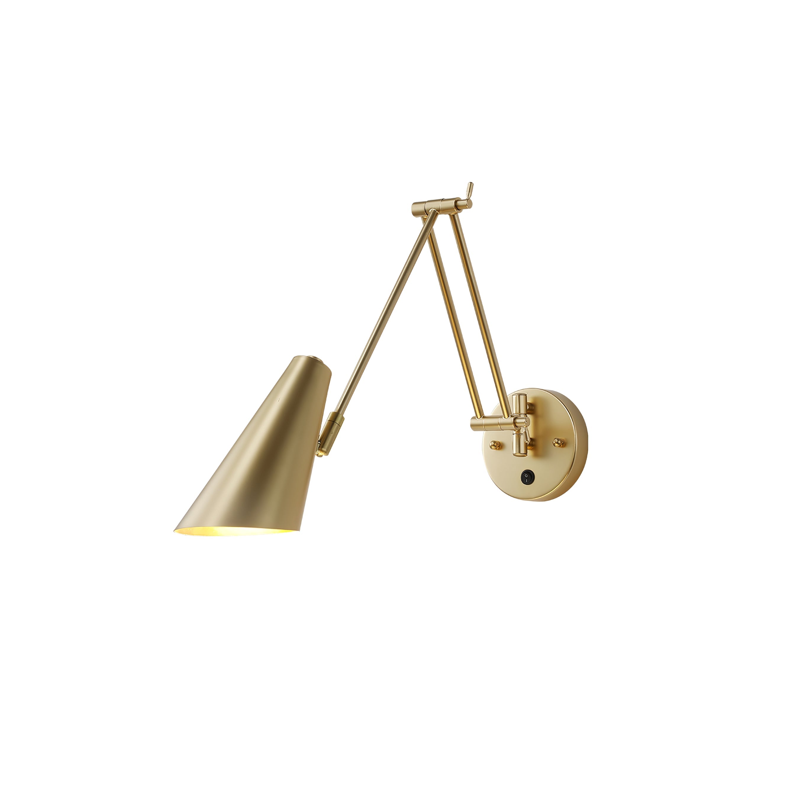 Verstelbare Wandlamp Zwenkarm Industrieel IJzer Modern Design E26/E27 Fitting Muurbediening Leeslamp Slaapkamer | Sansoti