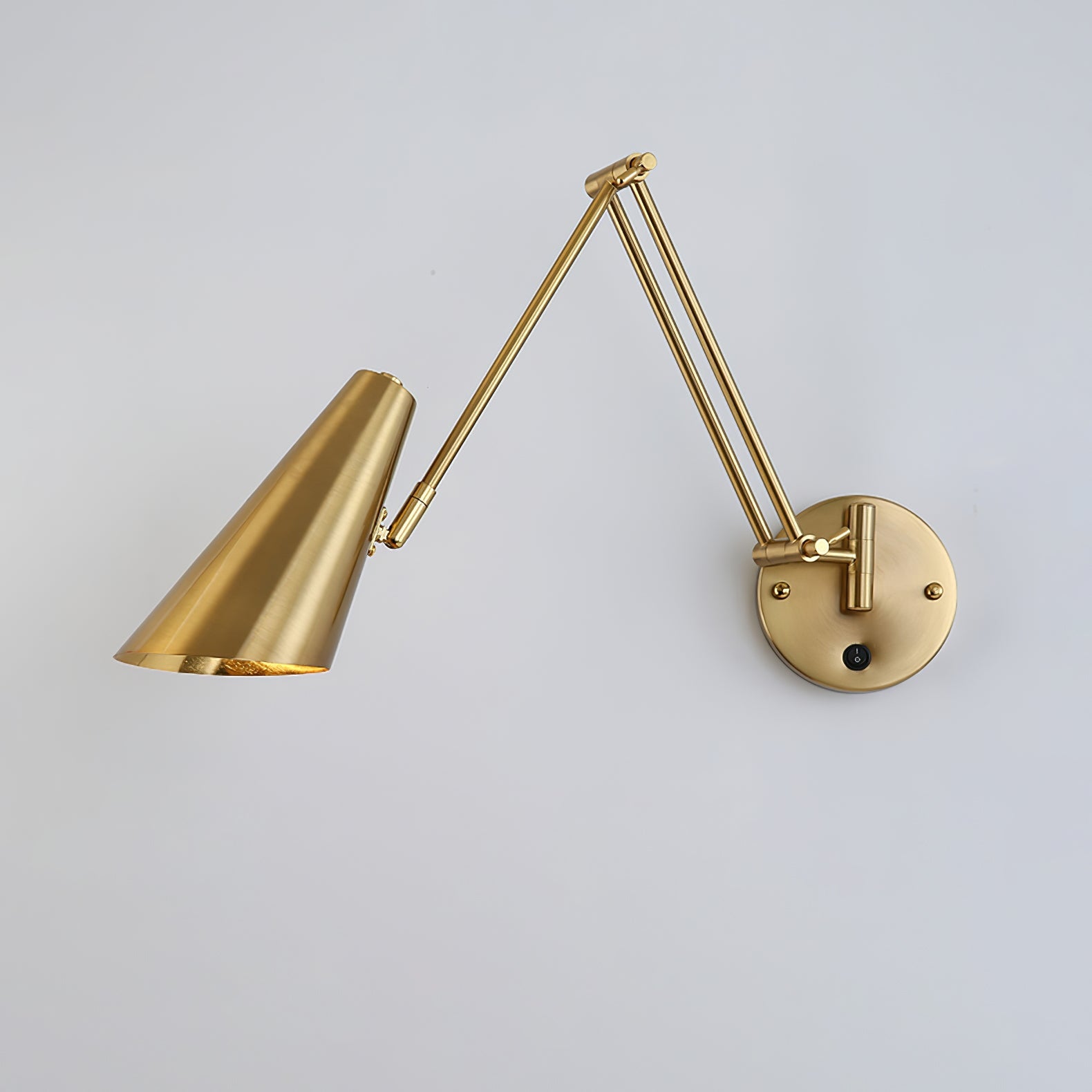 Verstelbare Wandlamp Zwenkarm Industrieel IJzer Modern Design E26/E27 Fitting Muurbediening Leeslamp Slaapkamer | Sansoti