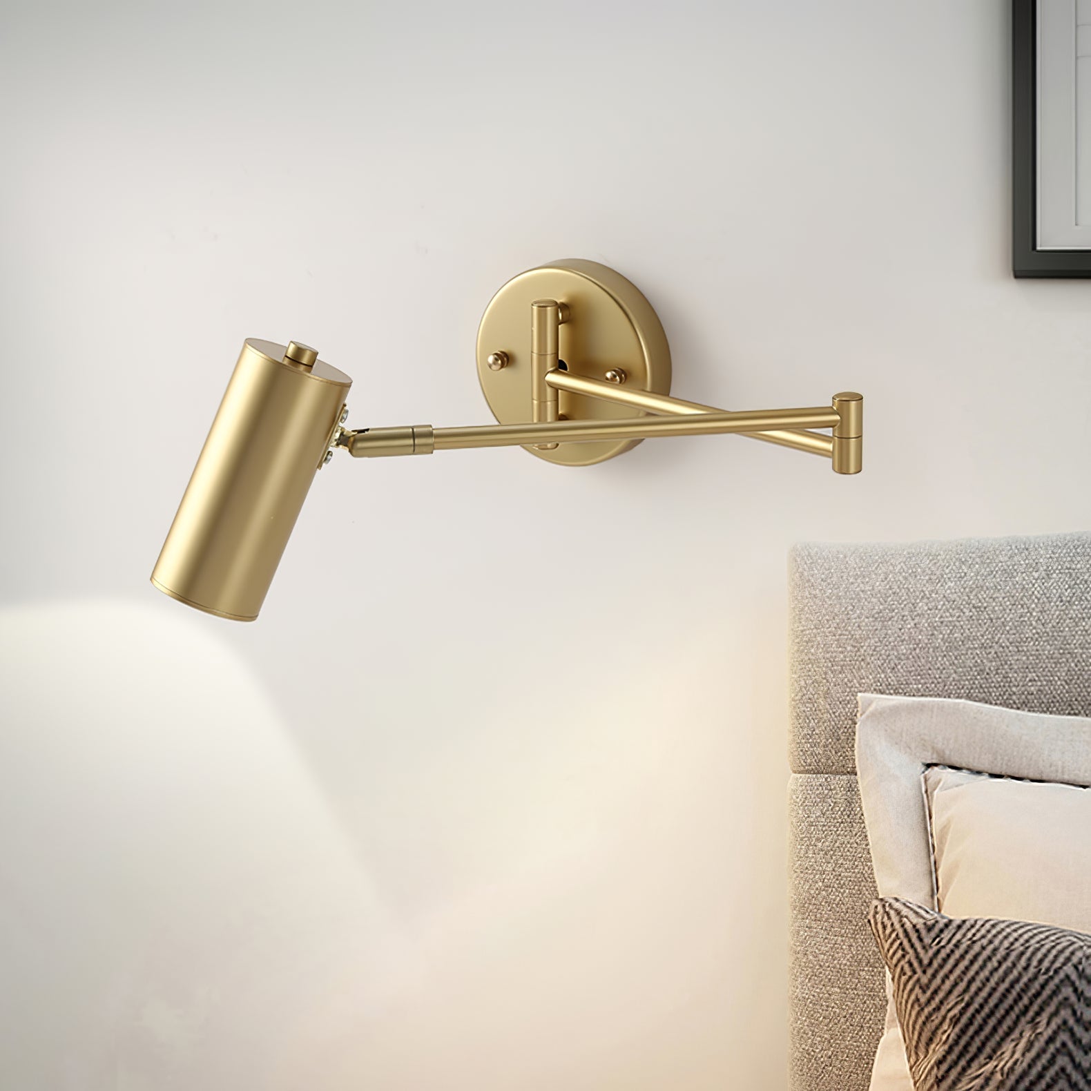 Wandlamp Verstelbare Scharnier Arm Leeslamp met Draaibare Montage 3000K Warm Wit | Sansoti