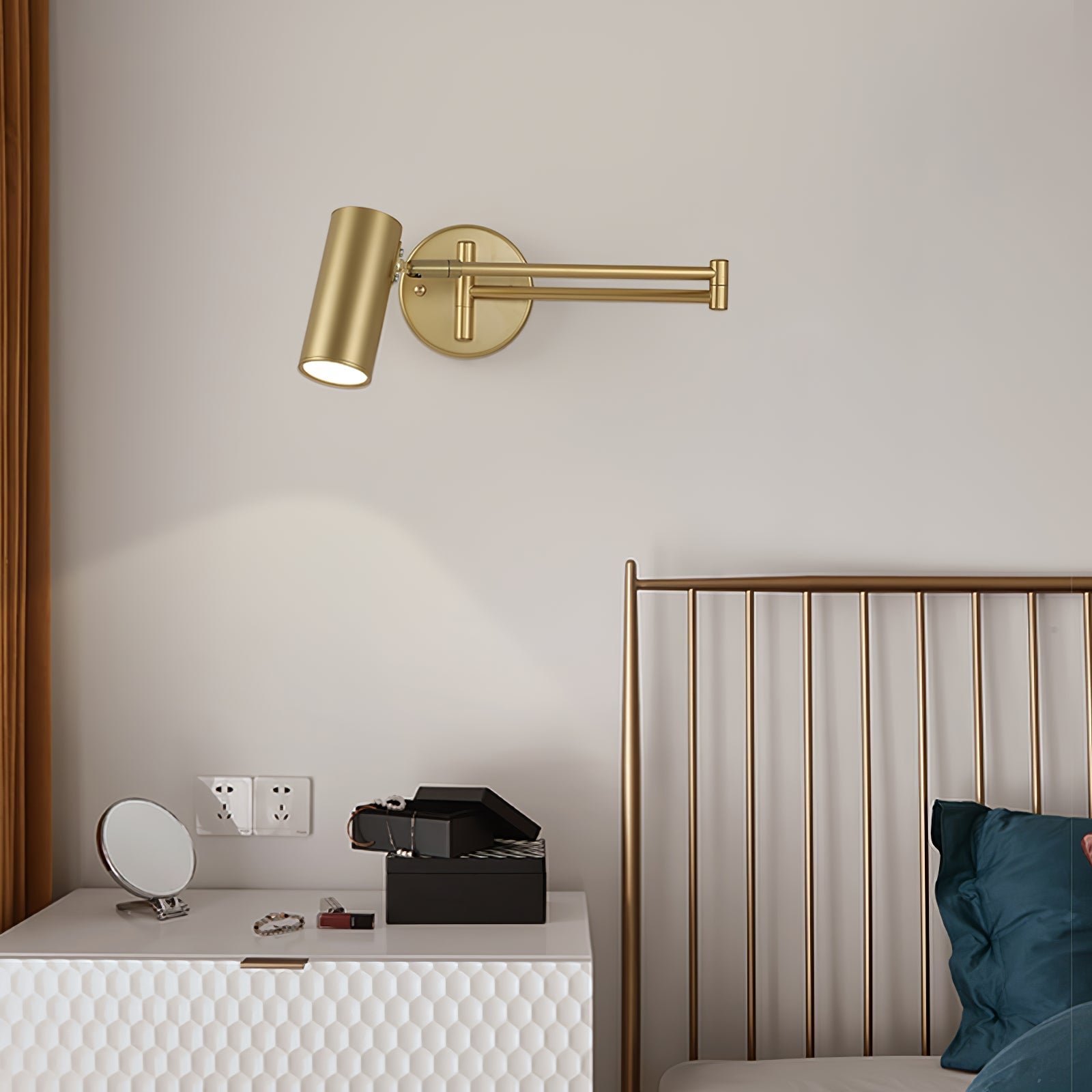 Wandlamp Verstelbare Scharnier Arm Leeslamp met Draaibare Montage 3000K Warm Wit | Sansoti