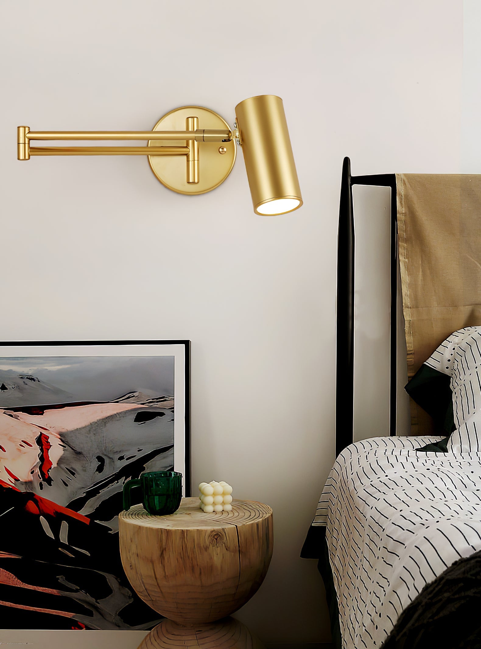 Wandlamp Verstelbare Scharnier Arm Leeslamp met Draaibare Montage 3000K Warm Wit | Sansoti