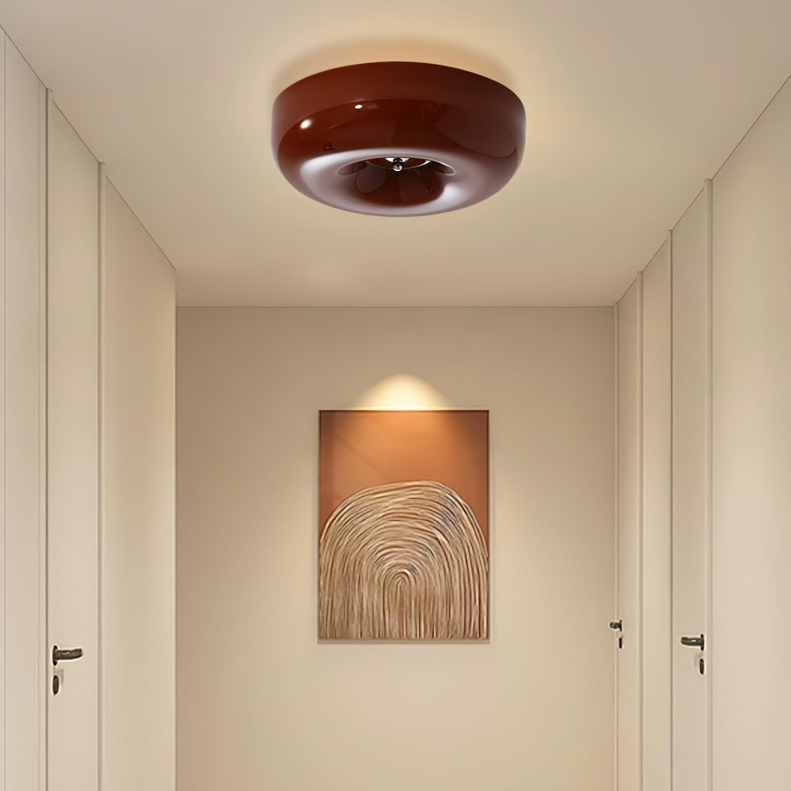 Deckenleuchte Glas Swirl Metall Weiß Kaffee Beige Wohnzimmer Schlafzimmer LED 3000K 4000K 6000K Ø32 Ø40 Ø46cm Deckenleuchte Dimmbar | Restfield