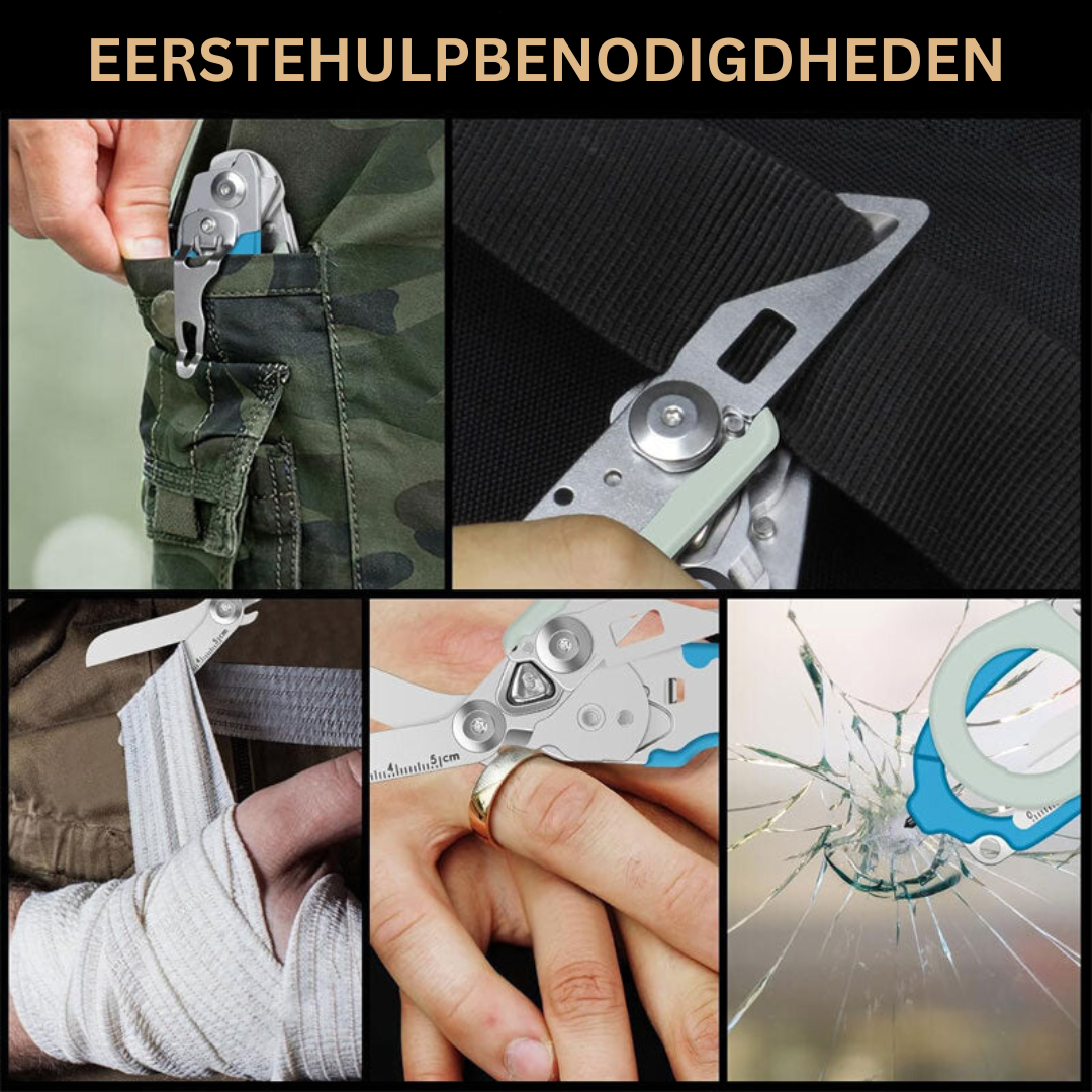 Multifunctionele Vouwbare Tactische Tang voor Outdoor & Nood | Roestvrij Staal | Sansoti