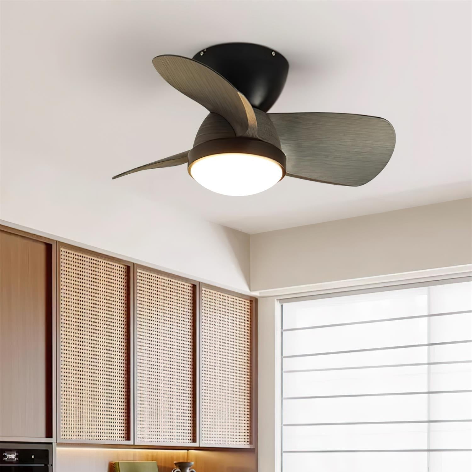 Plafondventilator met Verlichting Hout Metaal Ø61cm 18W 6 Snelheden Inclusief Afstandsbediening | Sansoti