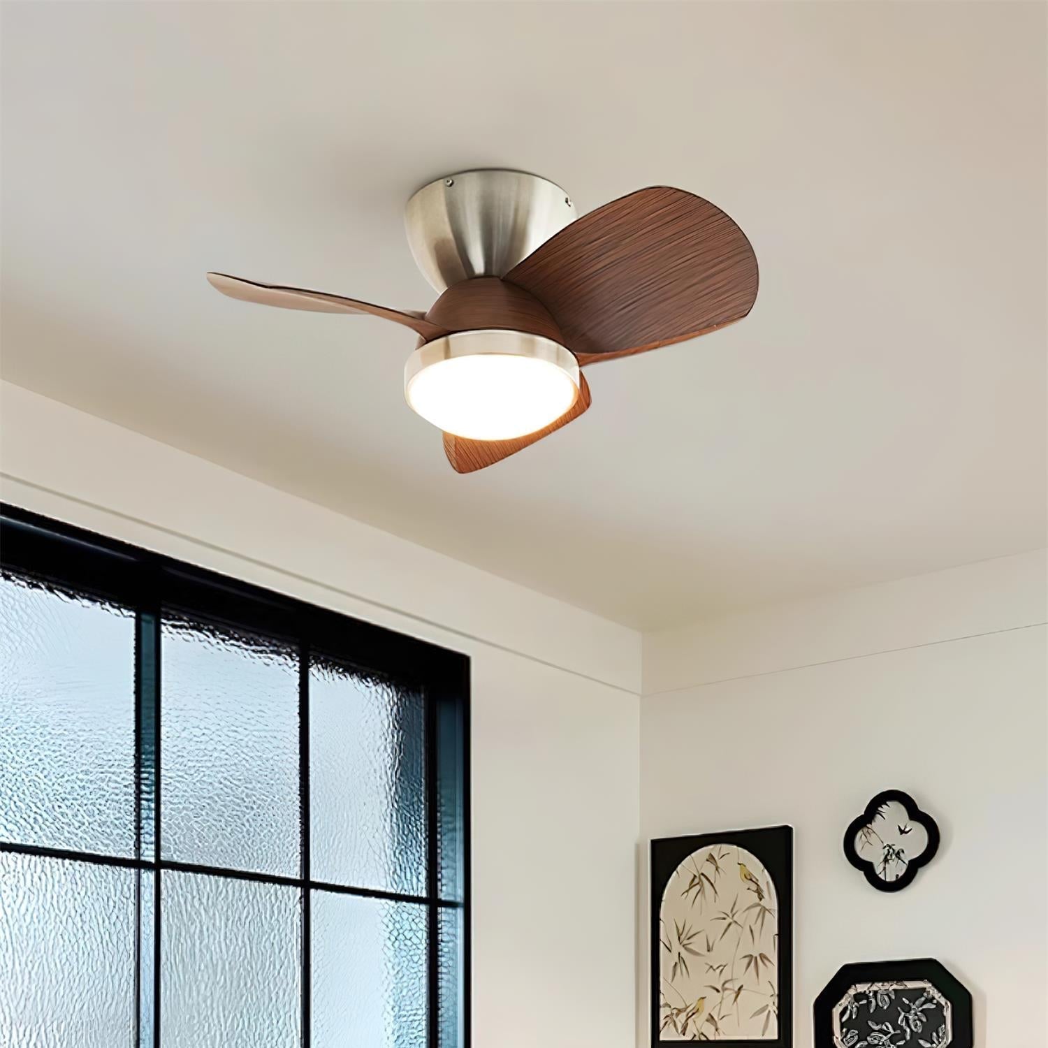 Plafondventilator met Verlichting Hout Metaal Ø61cm 18W 6 Snelheden Inclusief Afstandsbediening | Sansoti
