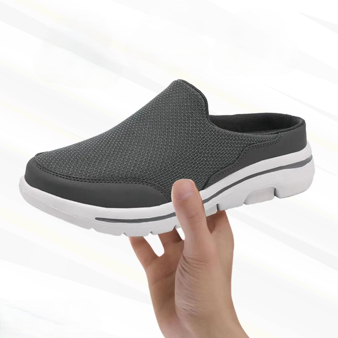 Orthopedische Barefoot Instapschoen Heren Blauw Grijs Beige Zwart Ergonomisch Loopcomfort Breed Wandelen | Sansoti
