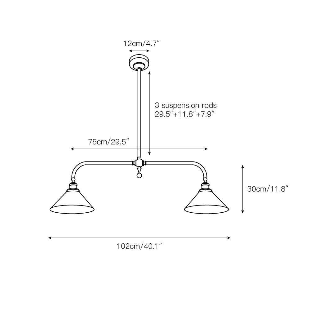 Luxe Design Hanglamp Met Witte Glazen Kappen Voor Eettafel En Keukeneiland In Messing Afwerking | Sansoti
