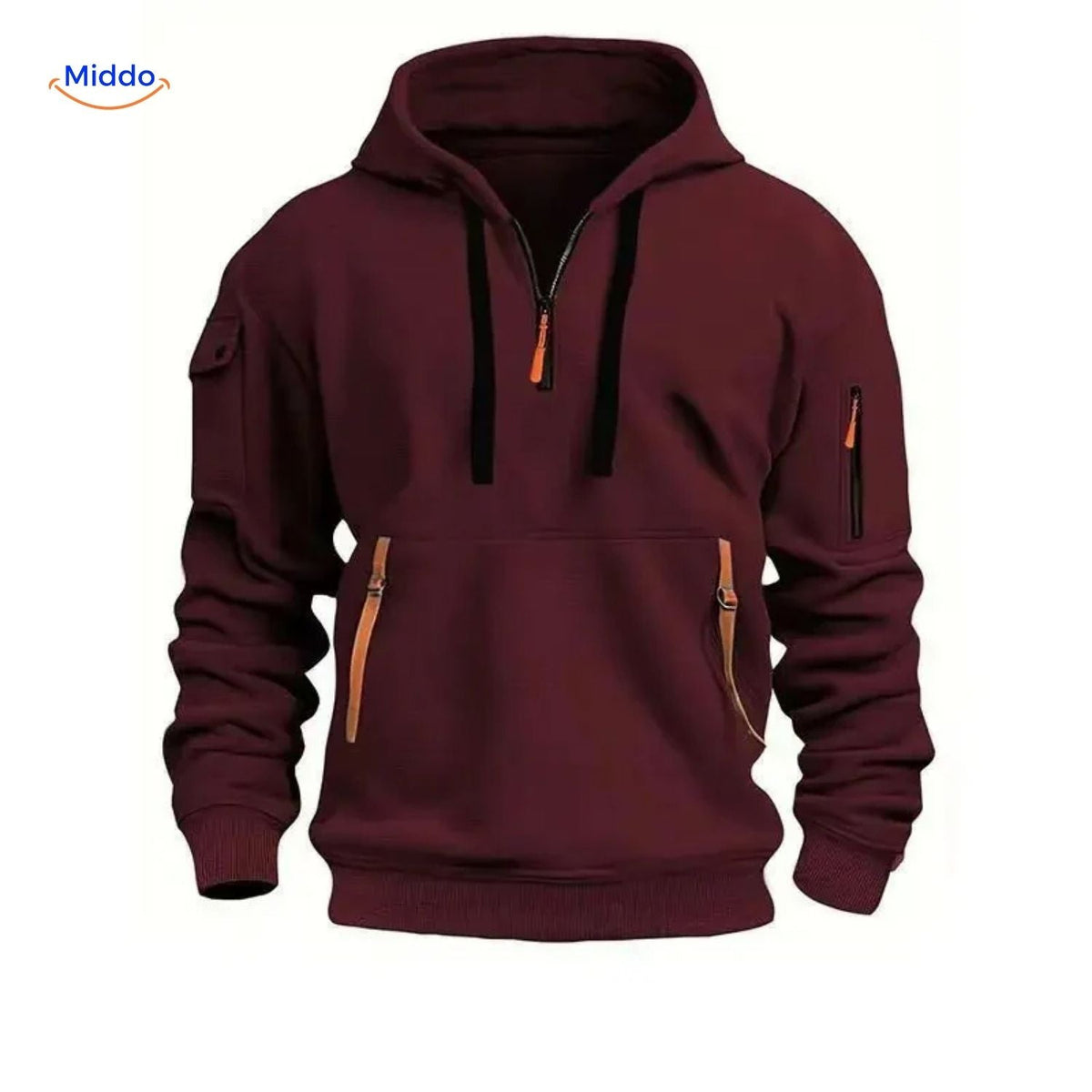 Pull à capuche doux et respirant en mélange de coton et polyester, design durable et décontracté pour un usage quotidien | Sansoti