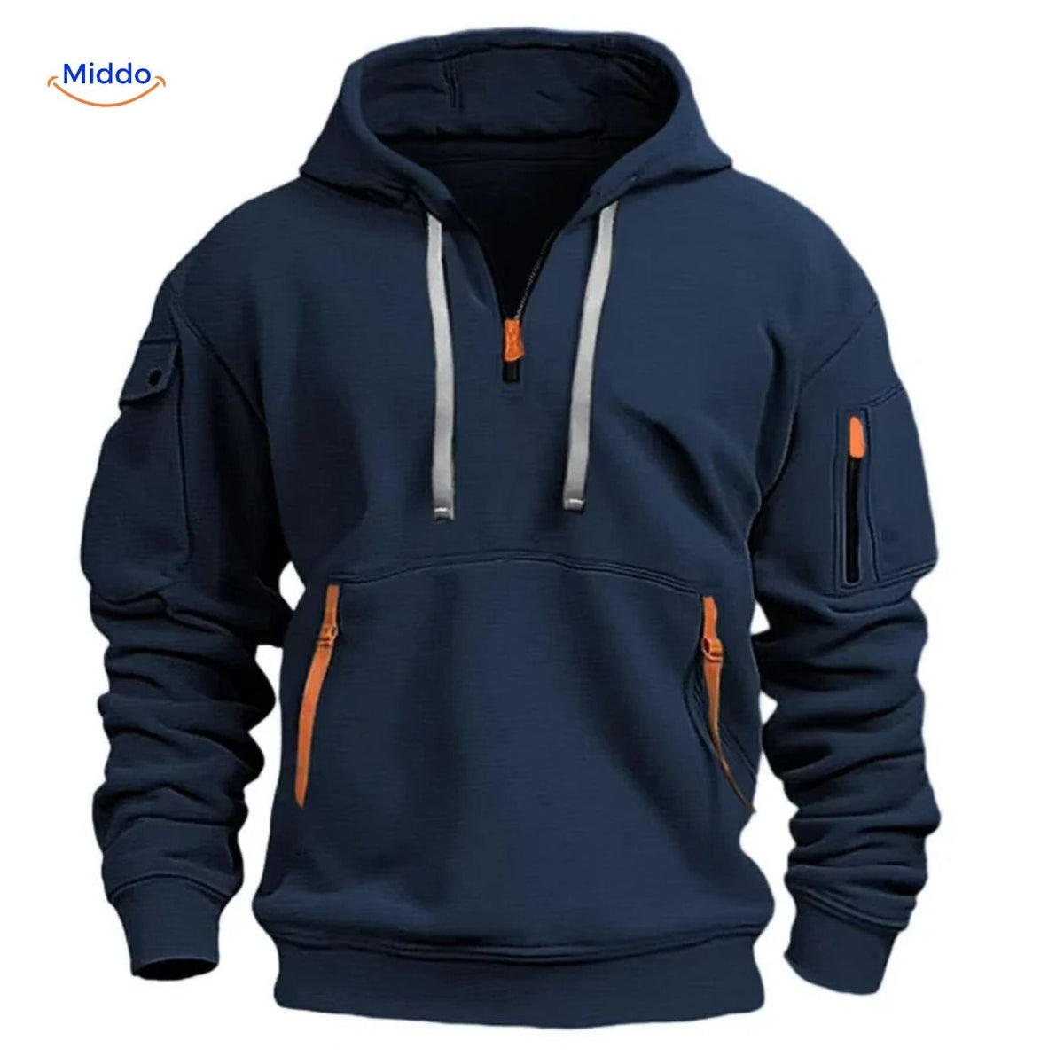 Pull à capuche doux et respirant en mélange de coton et polyester, design durable et décontracté pour un usage quotidien | Sansoti