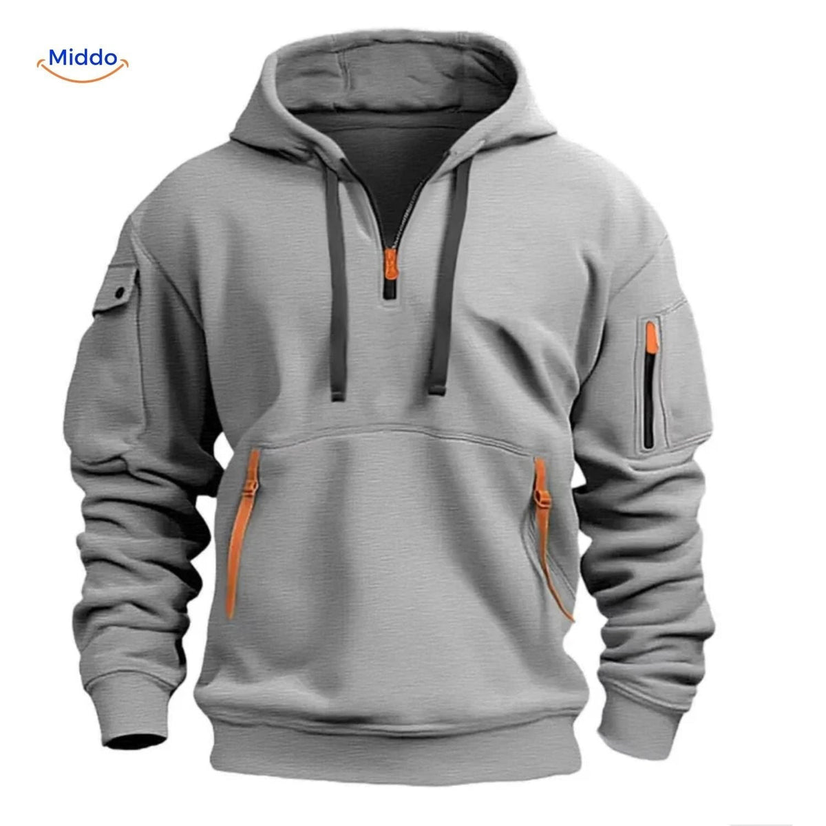 Pull à capuche doux et respirant en mélange de coton et polyester, design durable et décontracté pour un usage quotidien | Sansoti