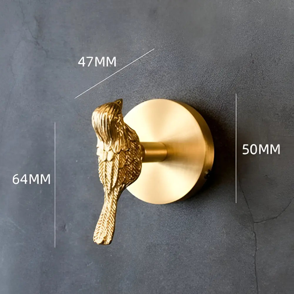 Wandhaak Massief Messing met Gouden Afwerking – Decoratief Dierenmotief voor Entree Slaapkamer Badkamer | Sansoti