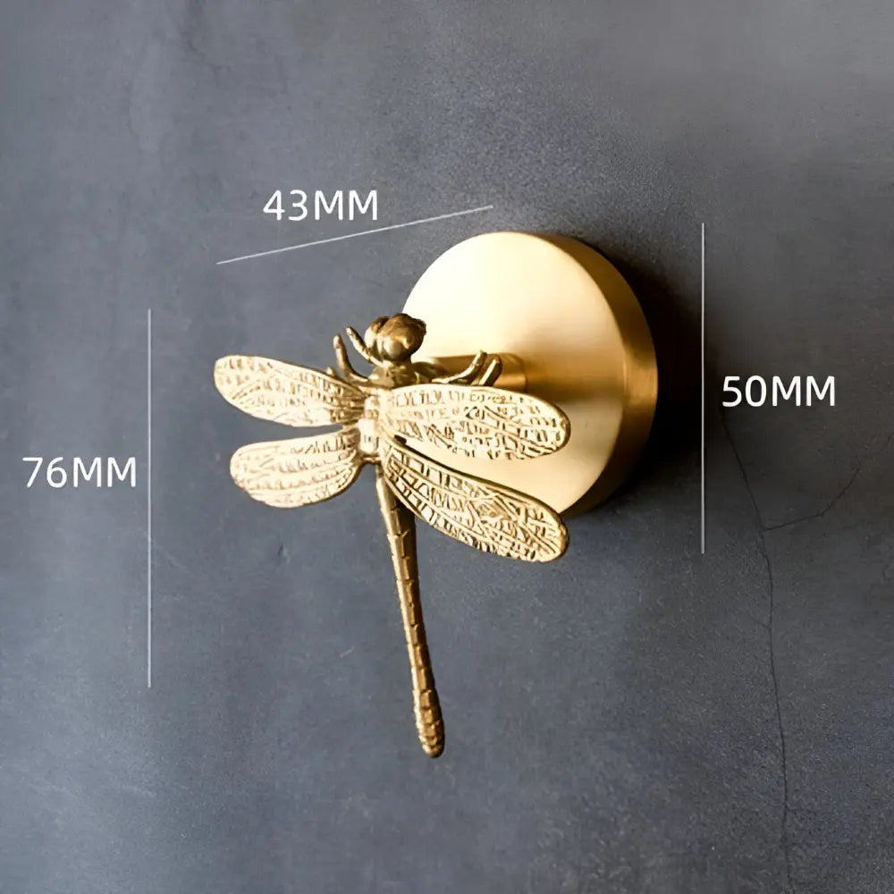 Wandhaak Massief Messing met Gouden Afwerking – Decoratief Dierenmotief voor Entree Slaapkamer Badkamer | Sansoti
