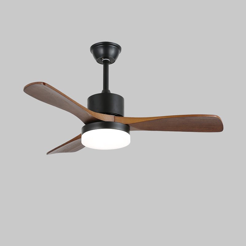 Moderne Plafondventilator met Verlichting Minimalistische Darian in Houtafwerking – Scandinavisch Ontwerp Ø126-132cm | Sansoti