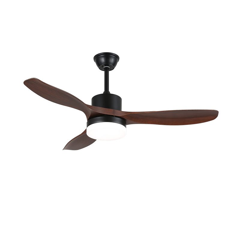 Moderne Plafondventilator met Verlichting Minimalistische Darian in Houtafwerking – Scandinavisch Ontwerp Ø126-132cm | Sansoti