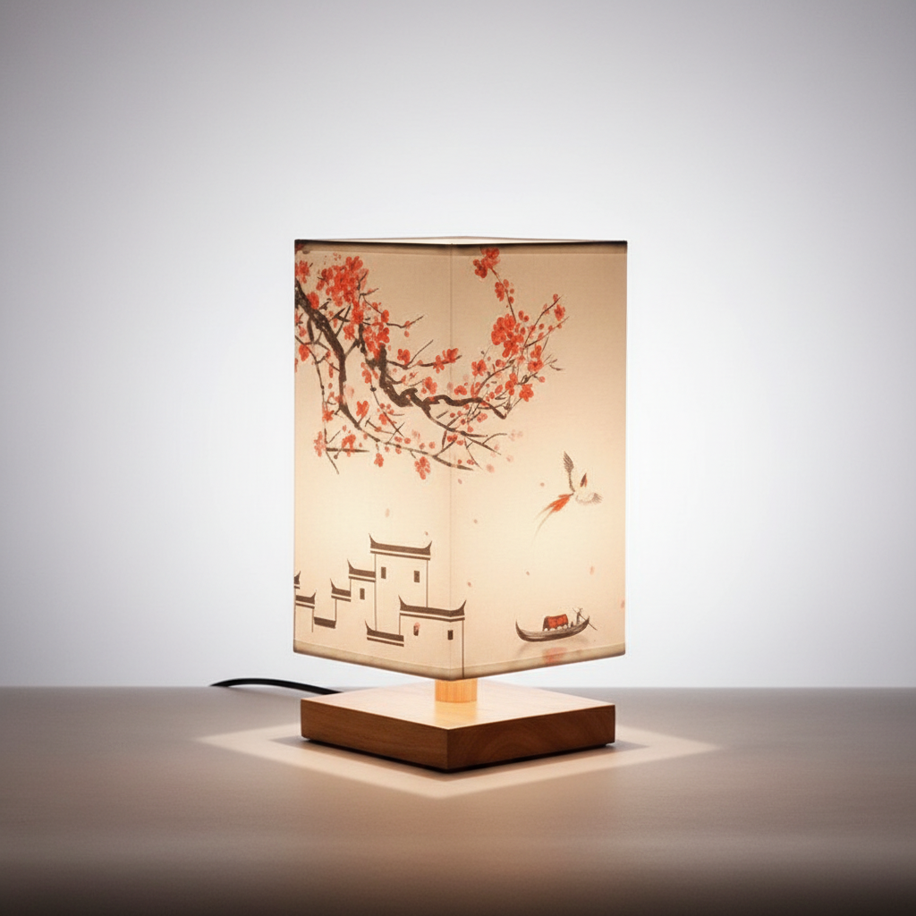 Tafellamp Bamboe Hout Naturel Japandi Minimalistische Slaapkamer Woonkamer Bureaulamp Scandinavisch Sfeerverlichting Nachtkastlamp | Sansoti