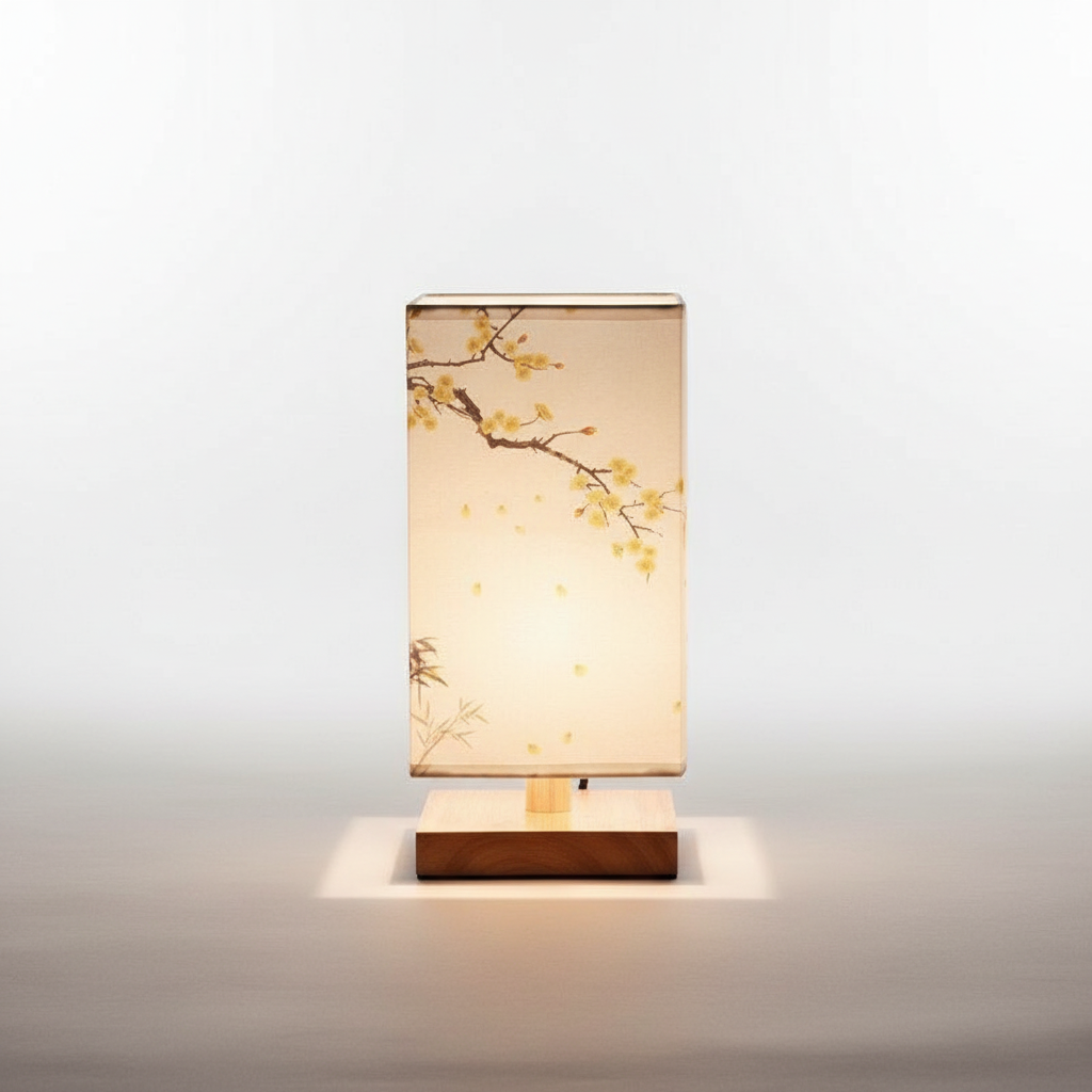 Tafellamp Bamboe Hout Naturel Japandi Minimalistische Slaapkamer Woonkamer Bureaulamp Scandinavisch Sfeerverlichting Nachtkastlamp | Sansoti