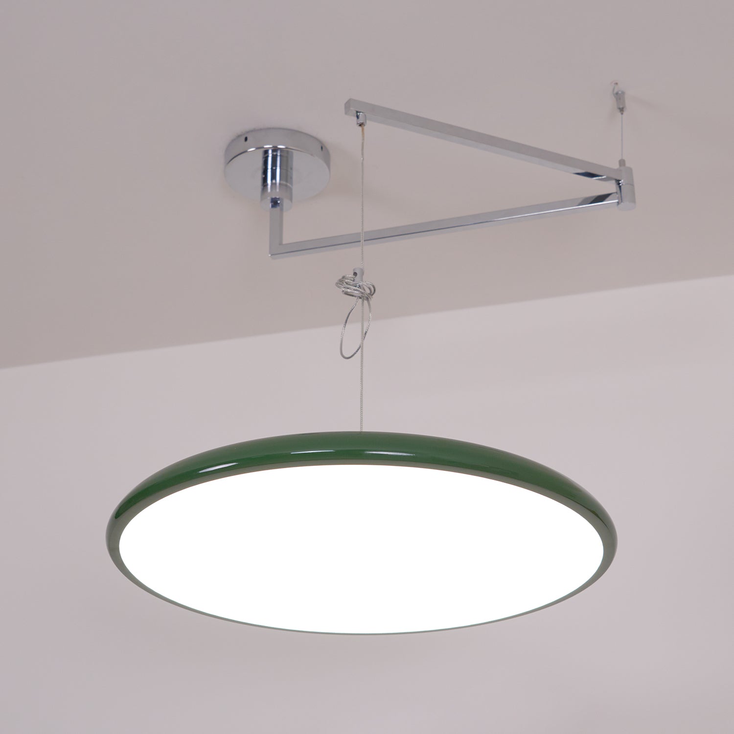 Hanglamp Verstelbaar Metaal Acryl Rood Groen Beige Rond Industrieel Woonkamer Eetkamer | Sansoti