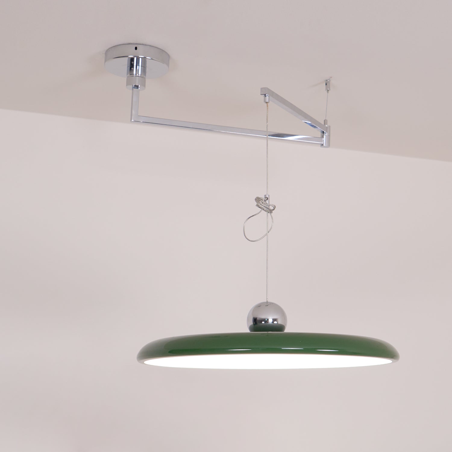 Hanglamp Verstelbaar Metaal Acryl Rood Groen Beige Rond Industrieel Woonkamer Eetkamer | Sansoti