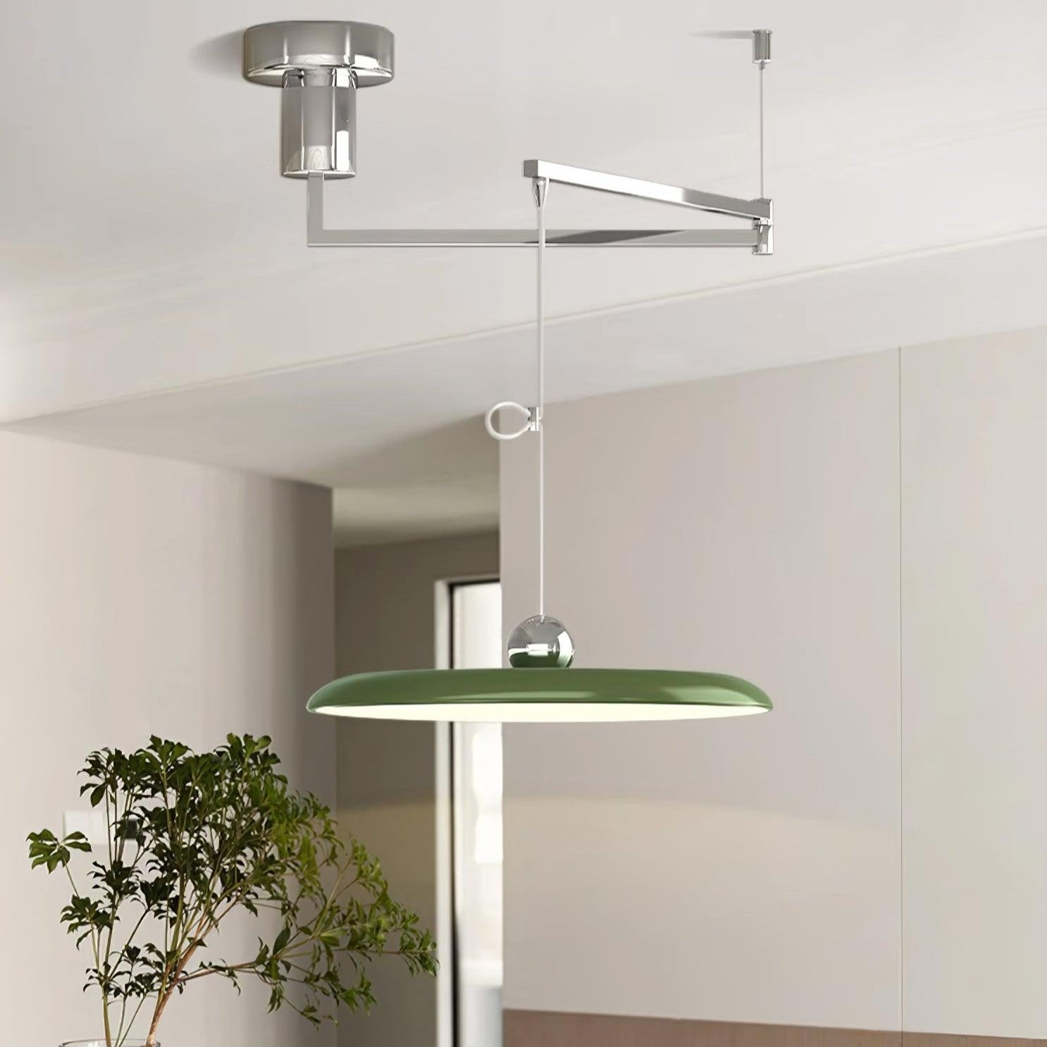 Hanglamp Verstelbaar Metaal Acryl Rood Groen Beige Rond Industrieel Woonkamer Eetkamer | Sansoti