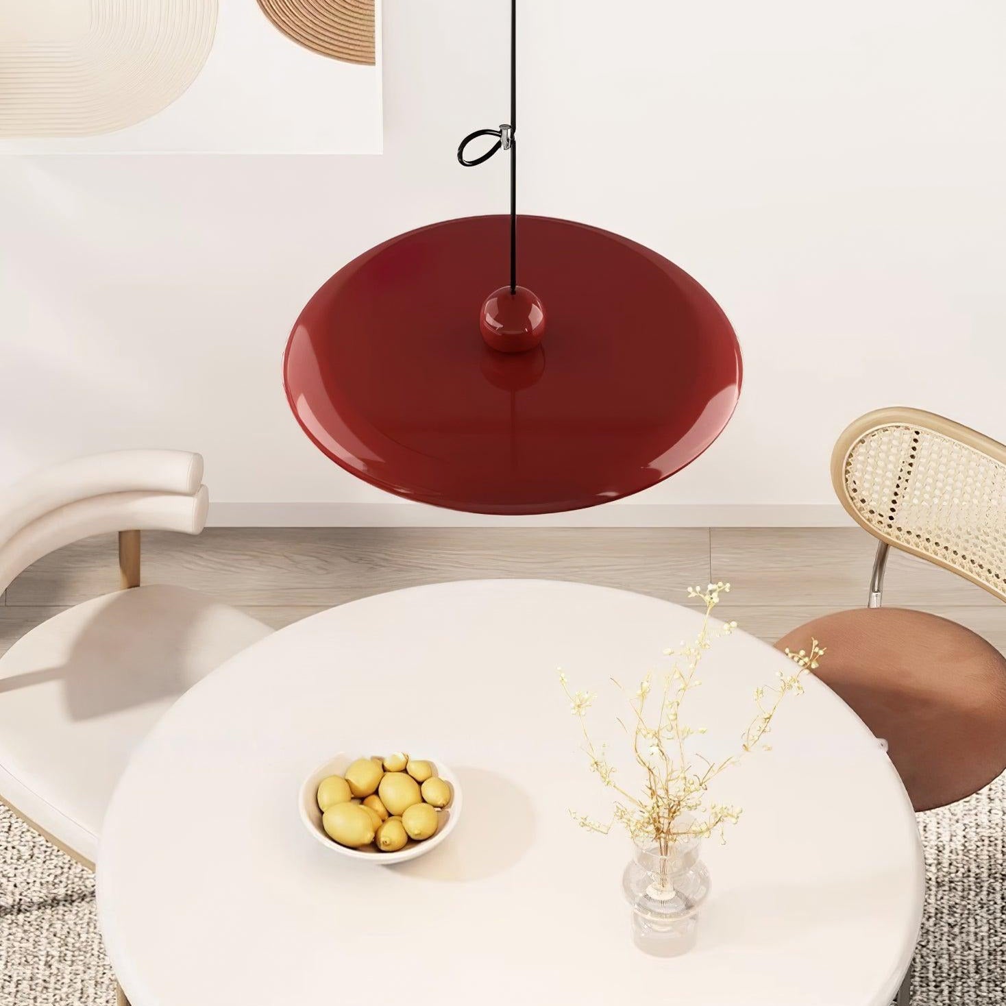 Hanglamp Verstelbaar Metaal Acryl Rood Groen Beige Rond Industrieel Woonkamer Eetkamer | Sansoti