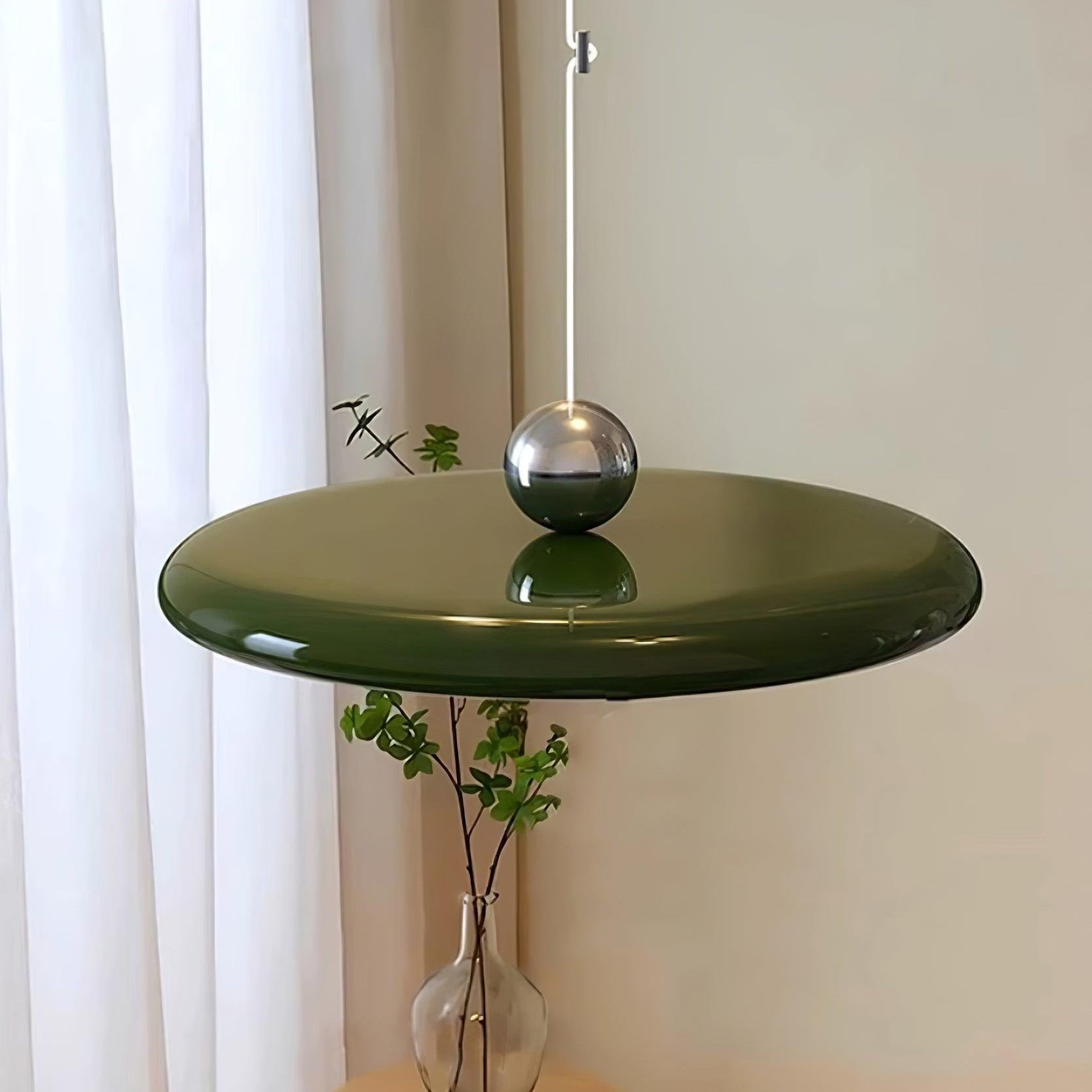 Hanglamp Verstelbaar Metaal Acryl Rood Groen Beige Rond Industrieel Woonkamer Eetkamer | Sansoti