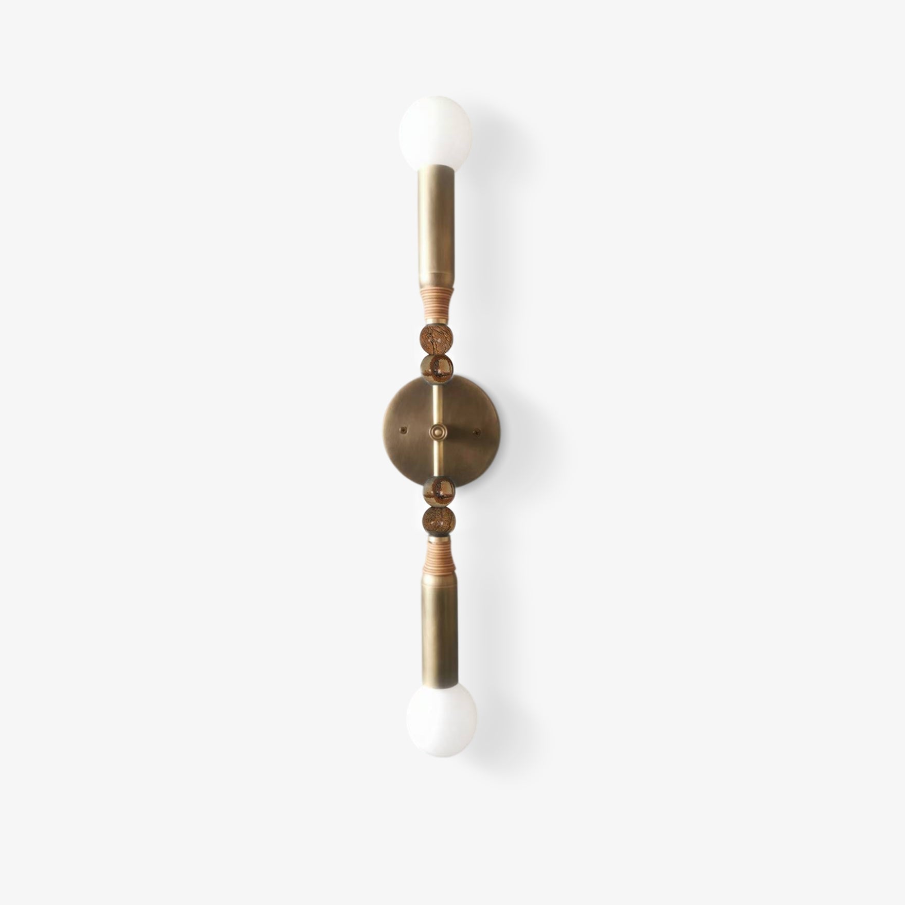 Toam Wandlamp Marmer Messing – Persepolis Geïnspireerd Design met Antique Brass Afwerking 18.9 en 27.6 inch | Sansoti