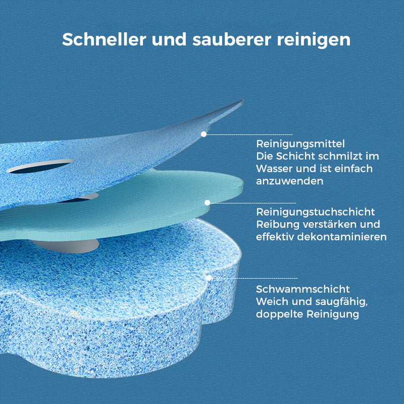 Toilettenbürste mit Einweg-Reinigungsköpfen und Halterung für hygienische Toilettenreinigung | Restfield