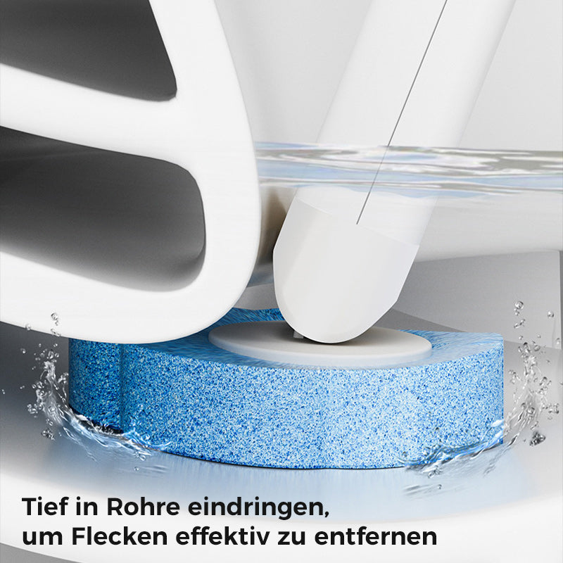 Toilettenbürste mit Einweg-Reinigungsköpfen und Halterung für hygienische Toilettenreinigung | Restfield