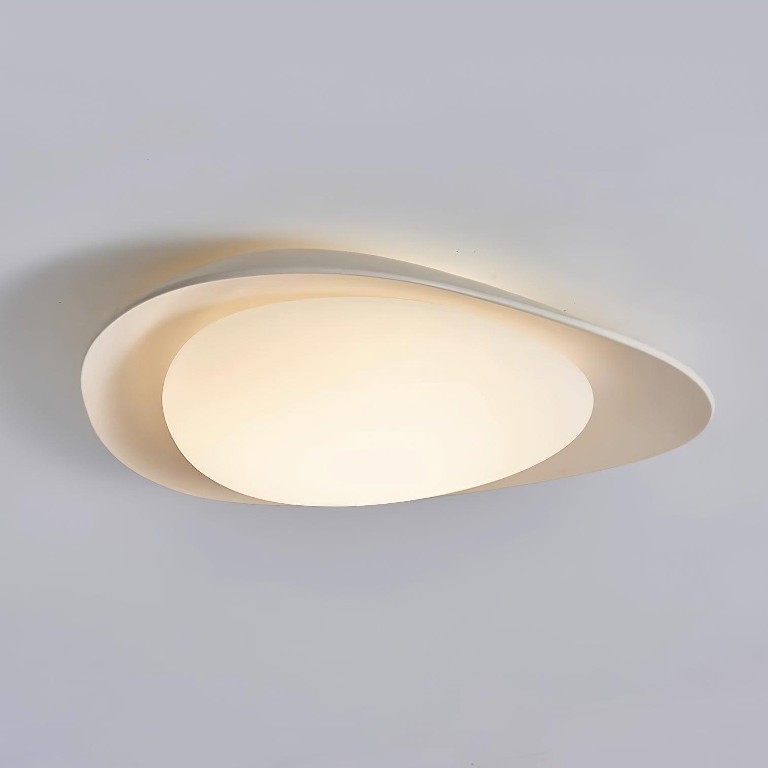 LED Plafondlamp Bladvorm Resin Groen Woonkamer Slaapkamer Eetkamer Organische Plafondlamp Scandinavisch Interieur | Sansoti