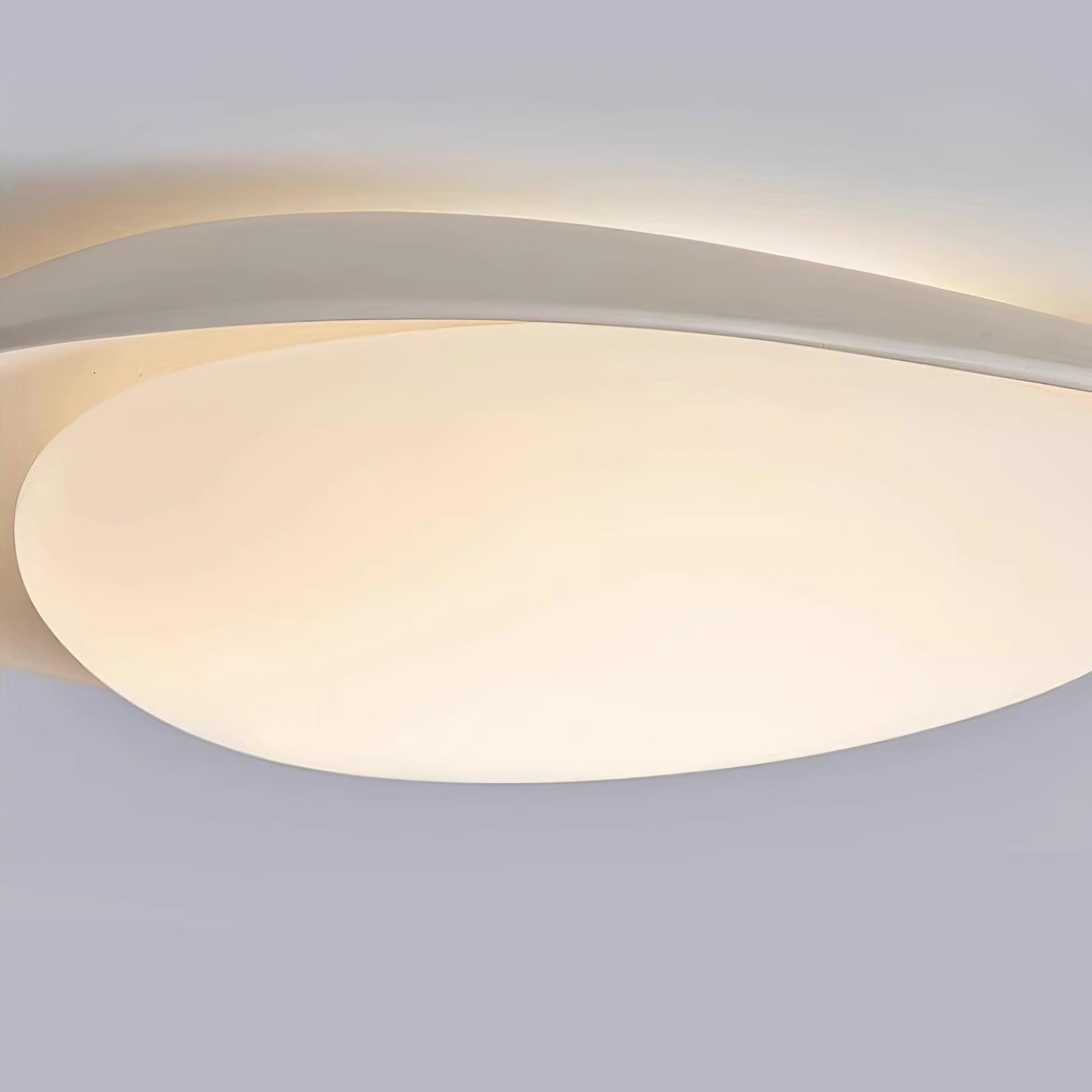 LED Plafondlamp Bladvorm Resin Groen Woonkamer Slaapkamer Eetkamer Organische Plafondlamp Scandinavisch Interieur | Sansoti