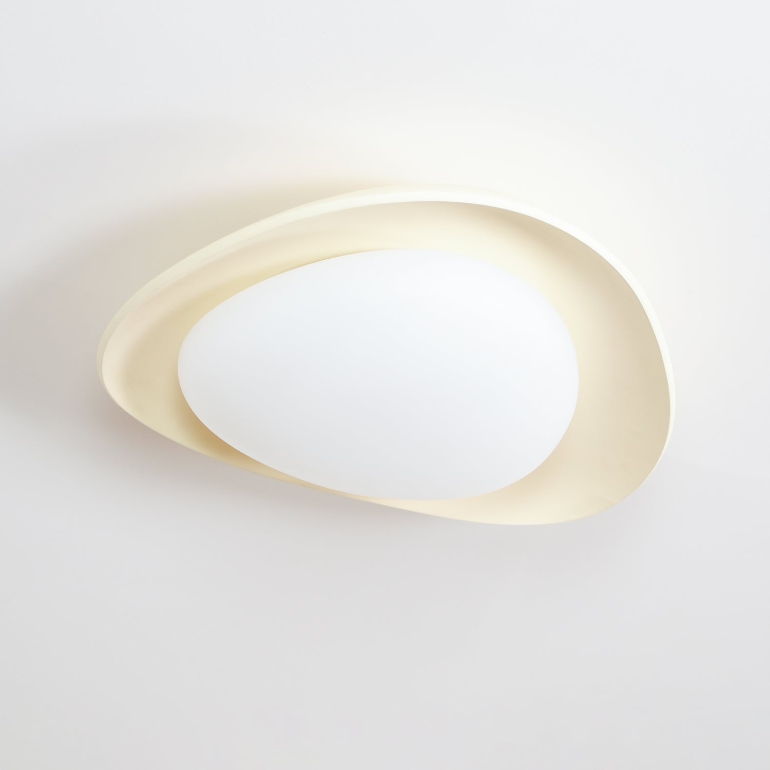 LED Plafondlamp Bladvorm Resin Groen Woonkamer Slaapkamer Eetkamer Organische Plafondlamp Scandinavisch Interieur | Sansoti
